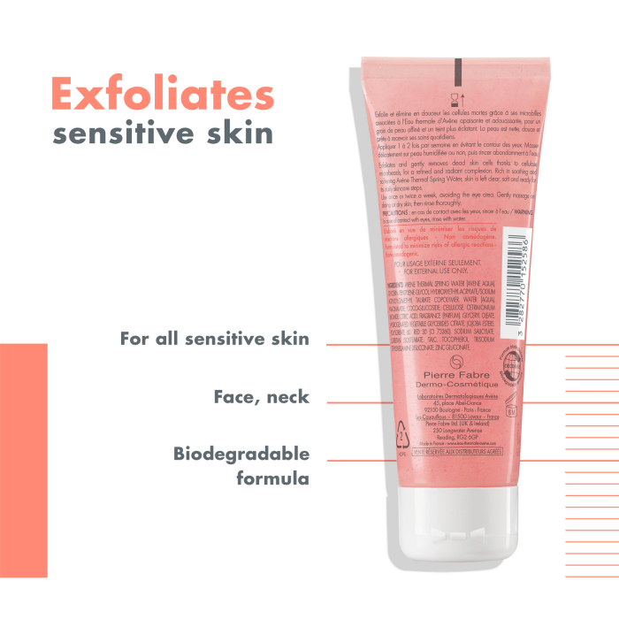 Avene Gentle Exfoliating Gel 75 ml -2 Pack