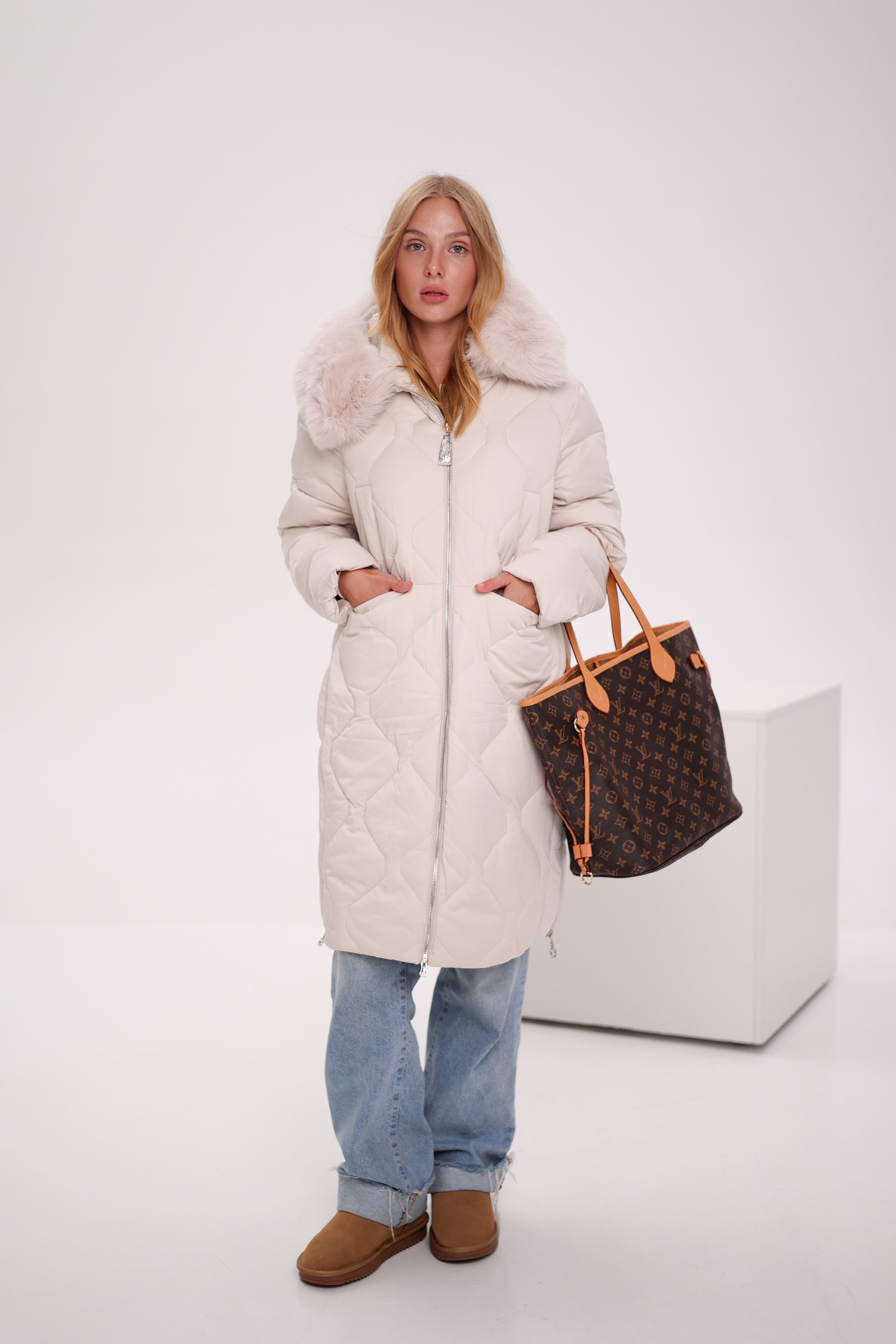 Genuine Polar Fox Thinsulate™ Insulation Coat