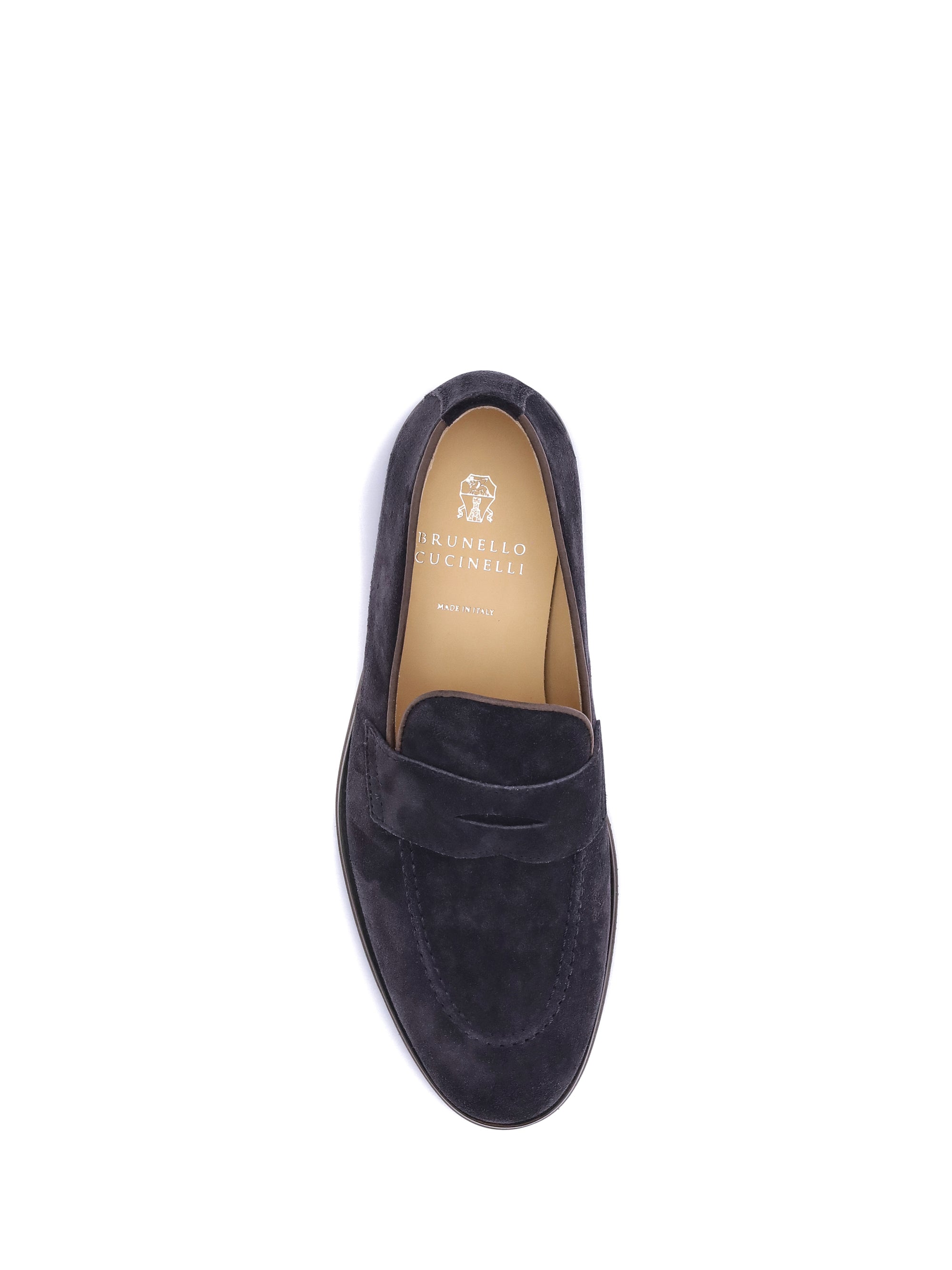 Brunello Cucinelli Men Suede Loafers