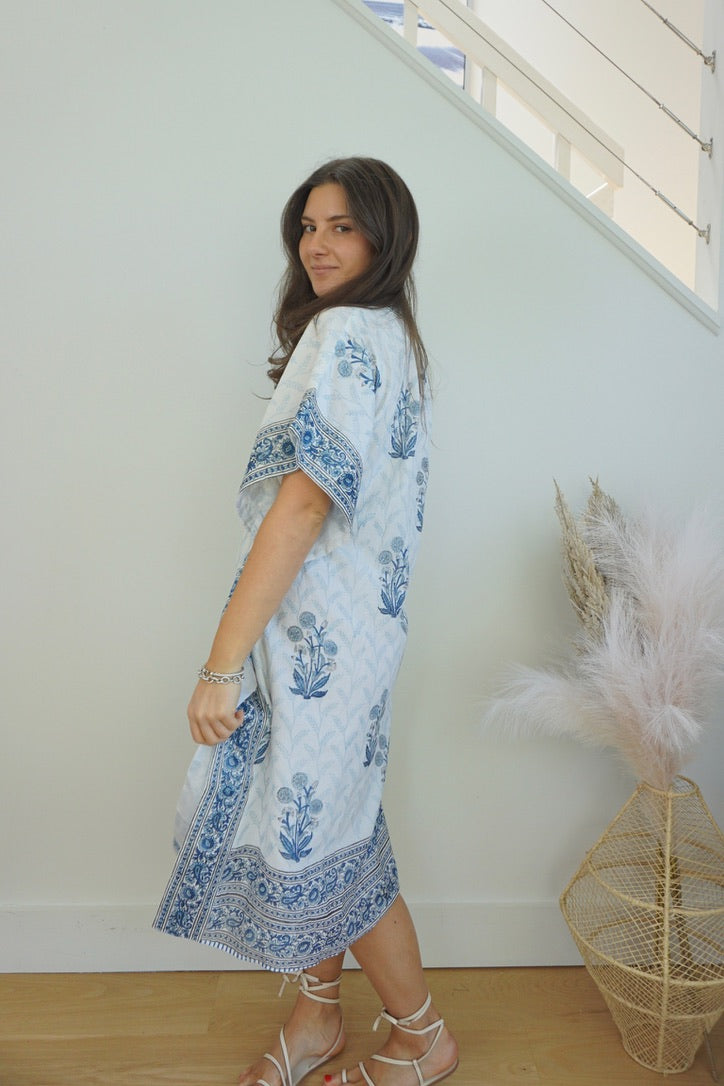 Santorini Kaftan - Bluebell