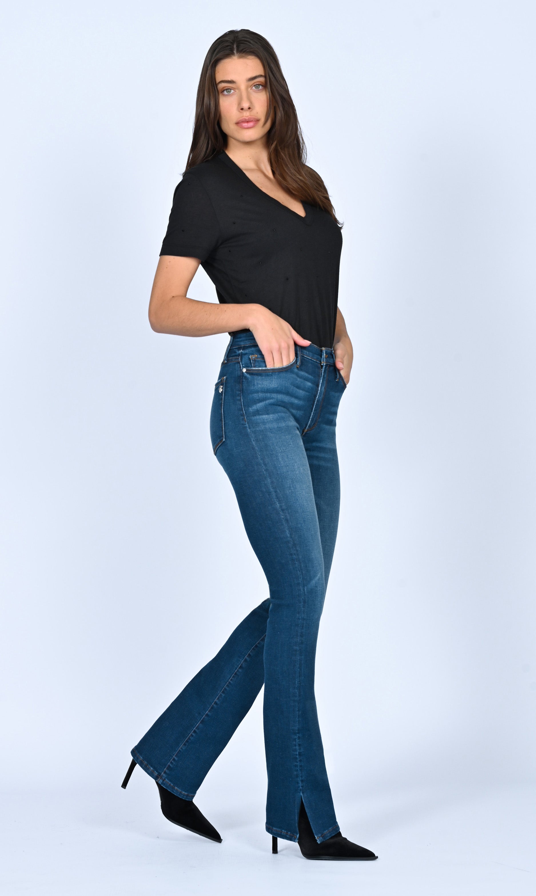 Talissa High Waisted Slice Heel - Make It Rain