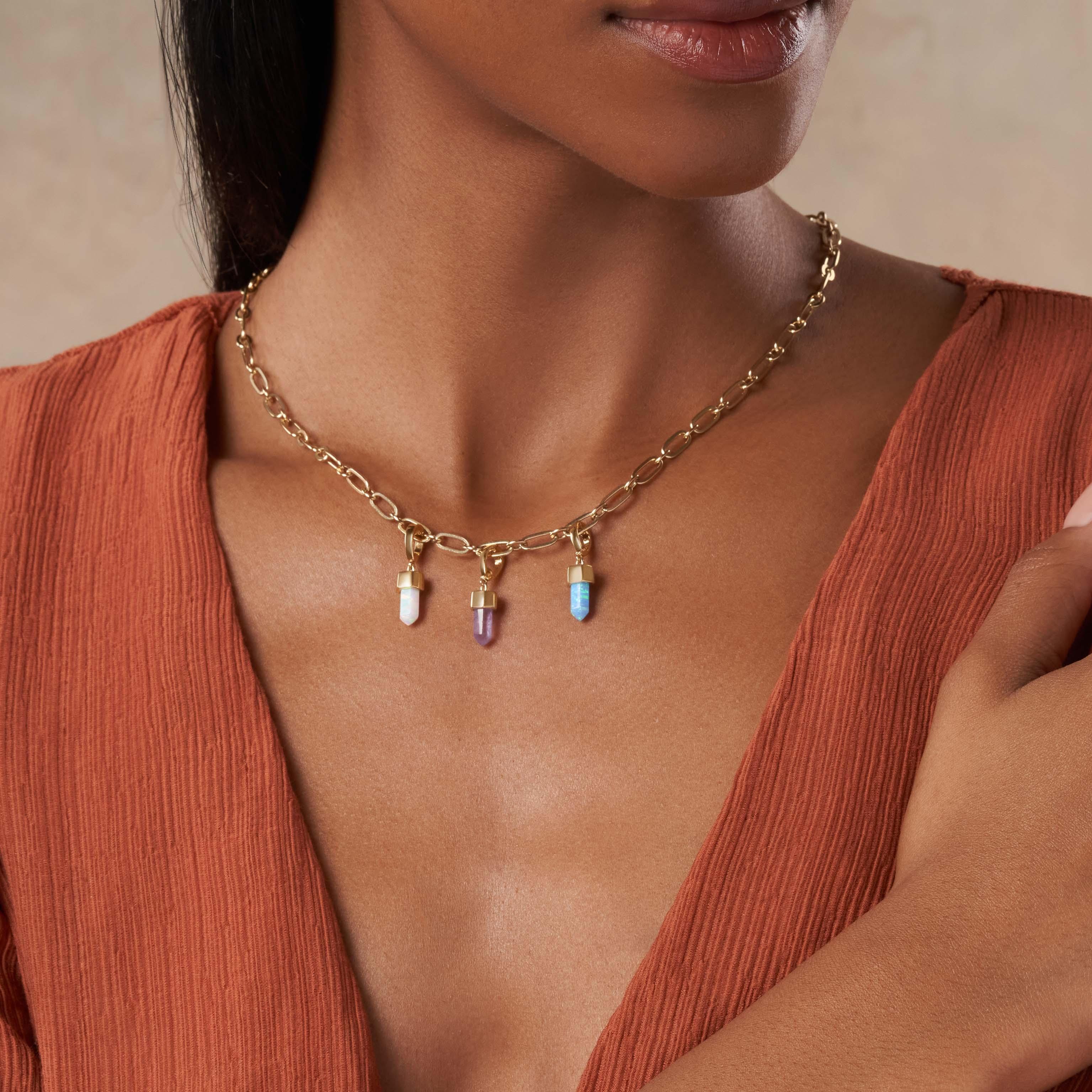 Joy Seeker - Lab Blue Opal Pointer Charm