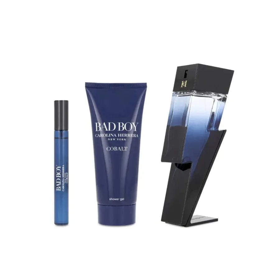 Bad Boy Cobalt By Carolina Herrera For Men 3Pcs Set EDP Spray