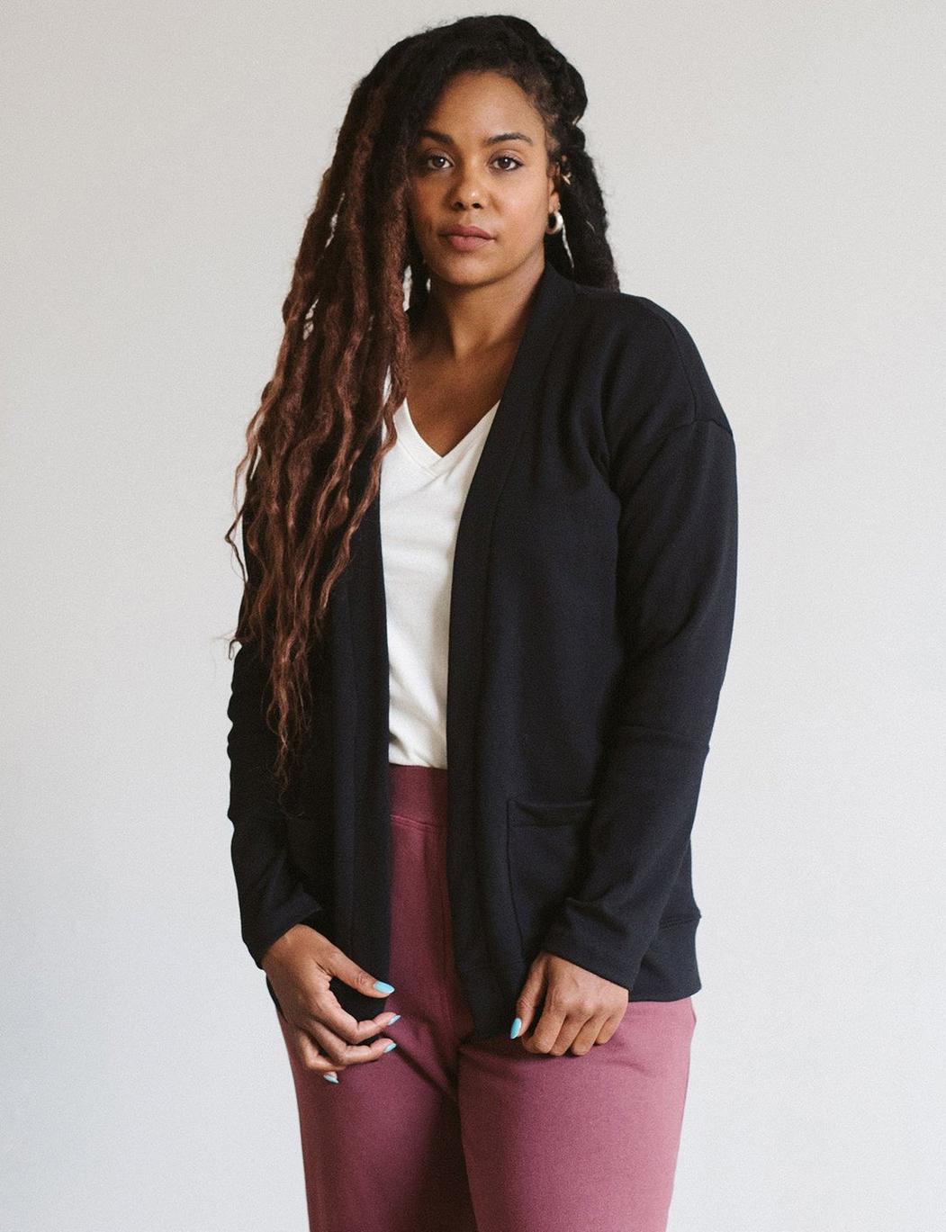 The Women's Relaxed Cardi - Black