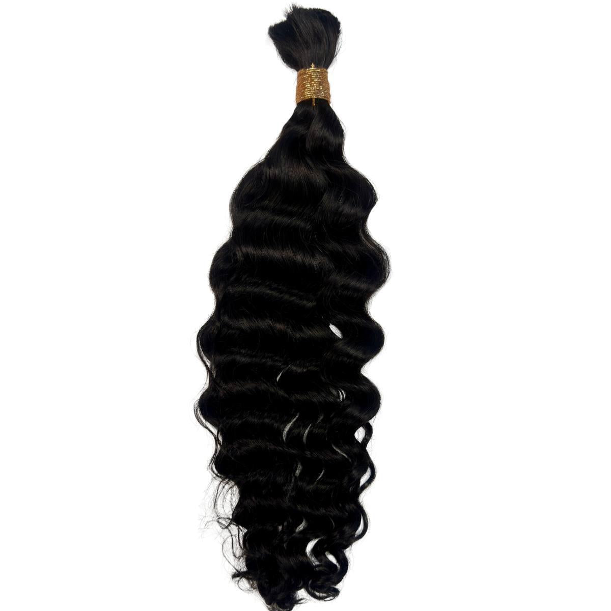 Beach Wave Bulk 100% Human Braiding Hair