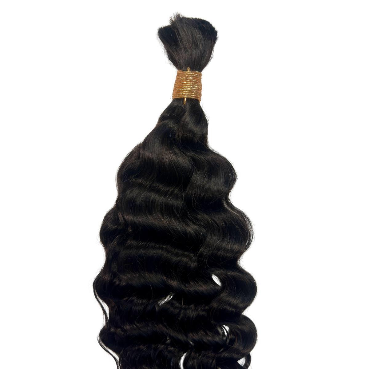 Beach Wave Bulk 100% Human Braiding Hair