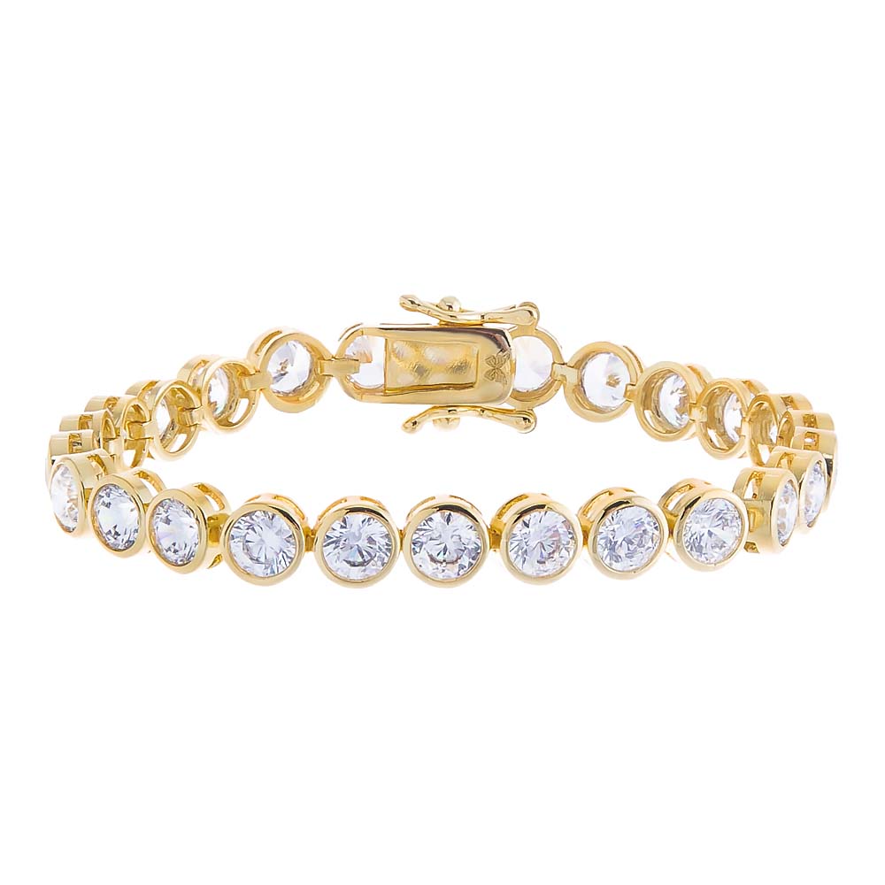 Bezel Tennis Bracelet