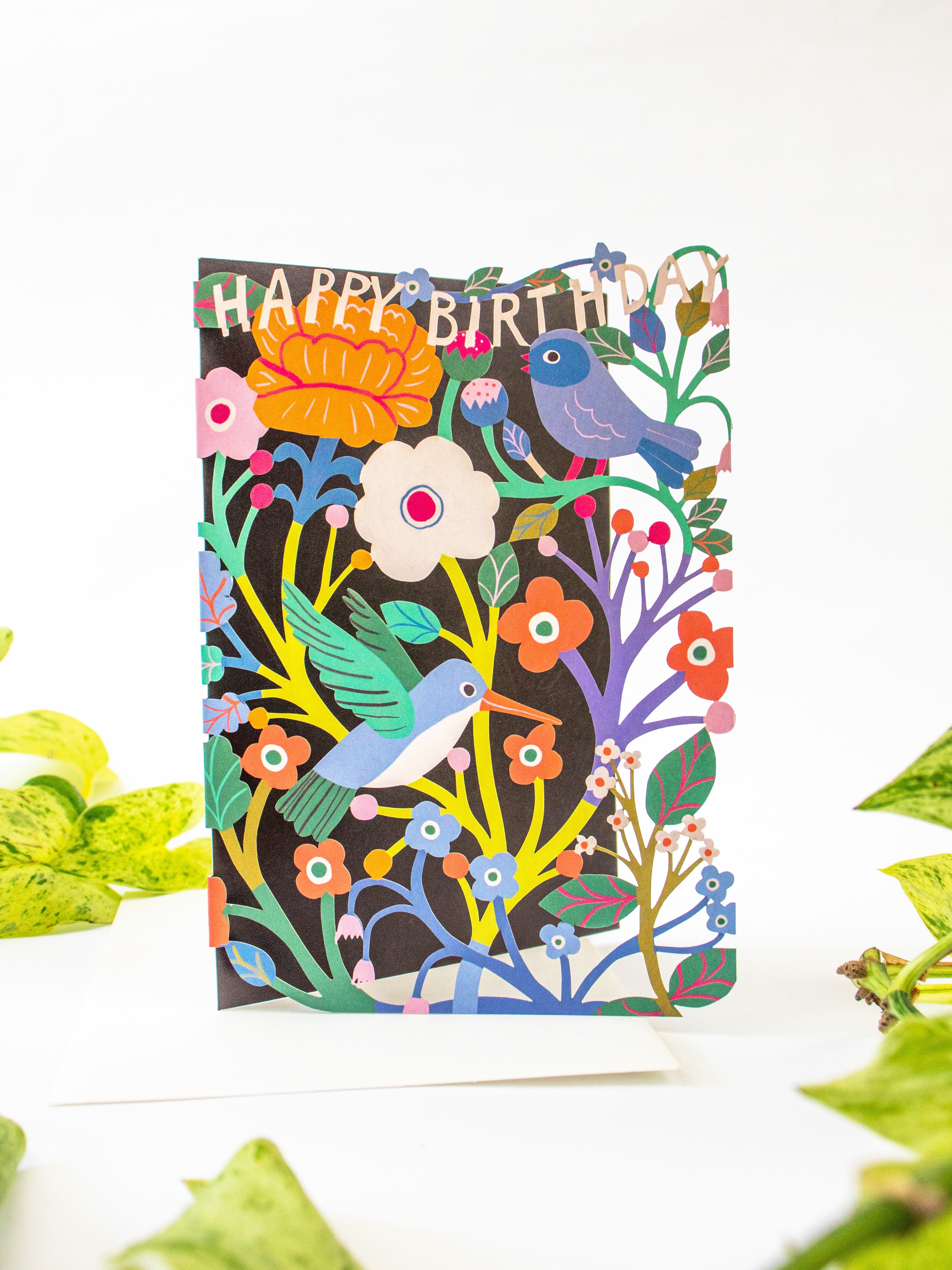 Birdsong Lasercut Birthday Card