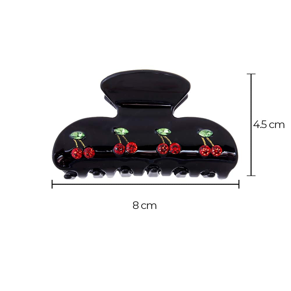 Four Cherry Besties Hair Claw Clip - Adina's Jewels