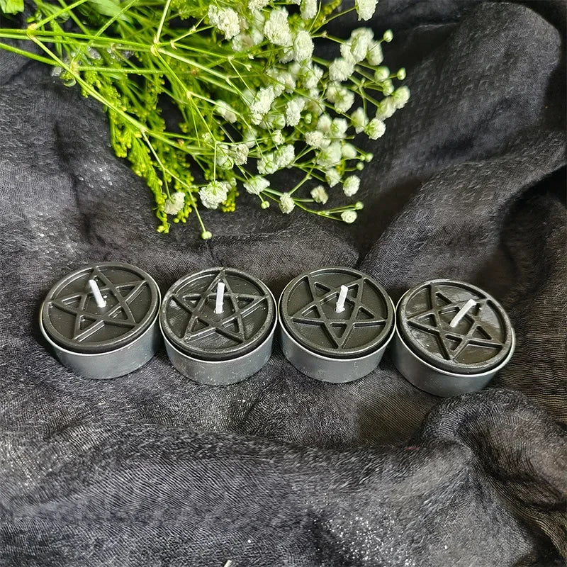 Pentacle Beeswax Tea Light Candles