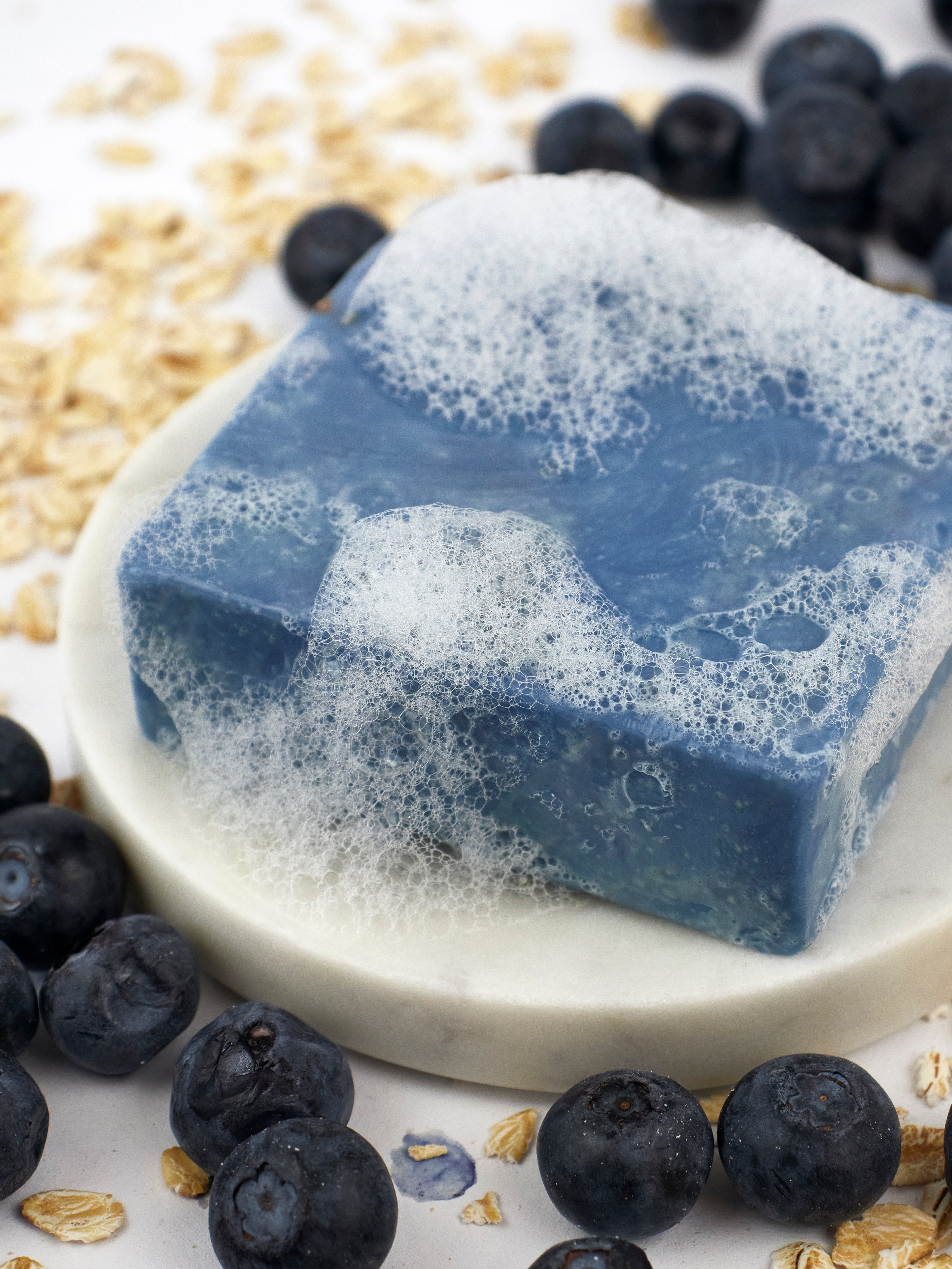 Blueberry Oat Soap Scrub Bar