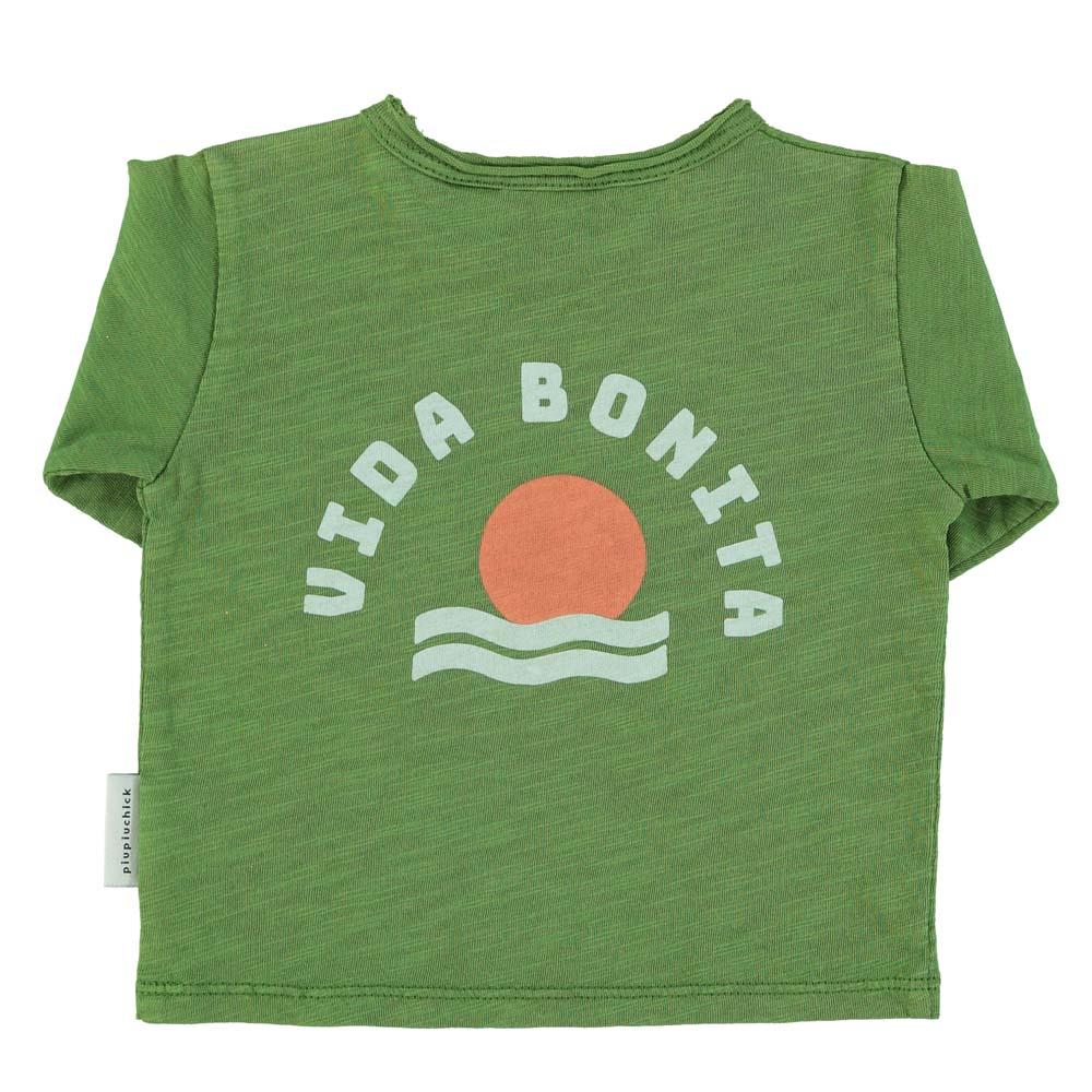 Baby Long Sleeve - Green with Vida Bonita