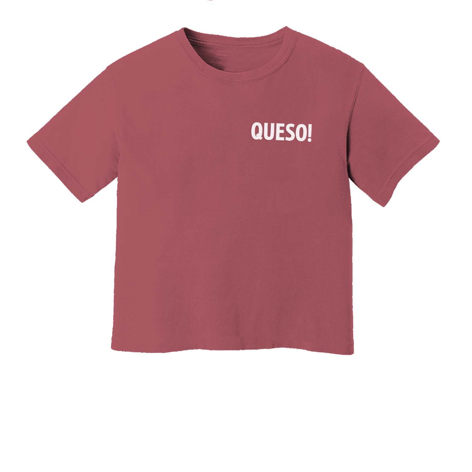Queso! Washed Crop Tee