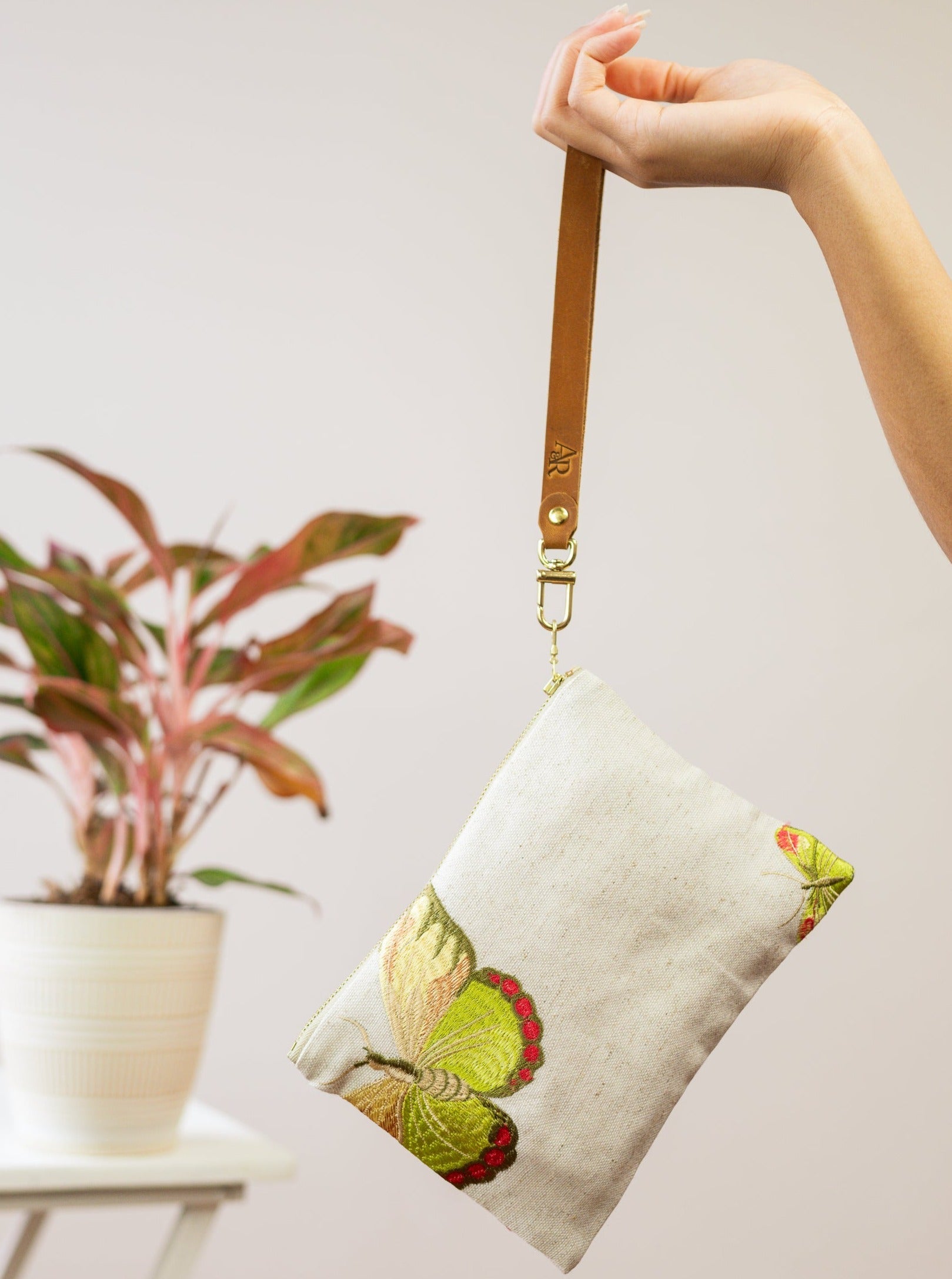 Butterfly Wristlet Purse