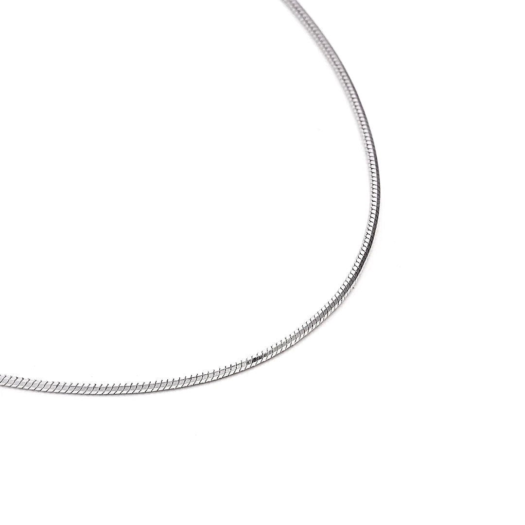 C001W B.Tiff Octagonal Herringbone Chain Necklace