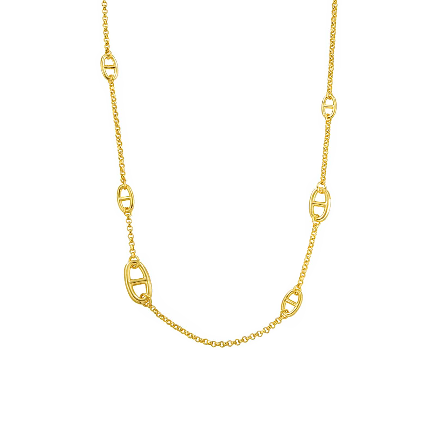 C008G B.Tiff  Gold Garlande Chain Necklace