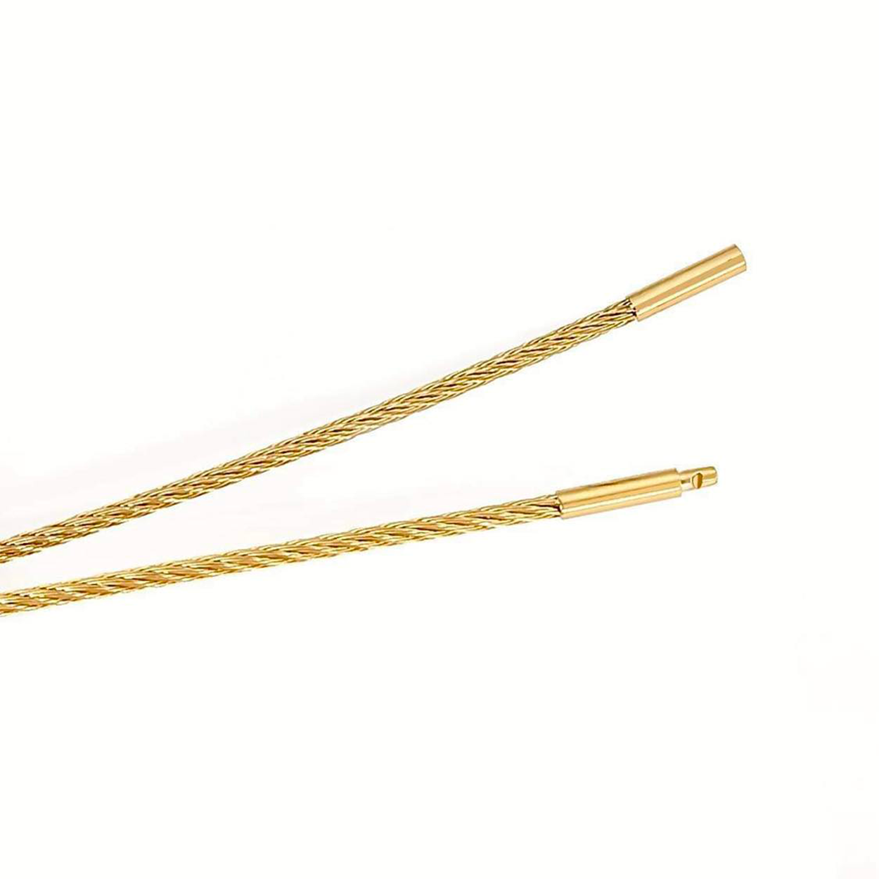 C015G B.Tiff Gold Cable Wire Chain Necklace