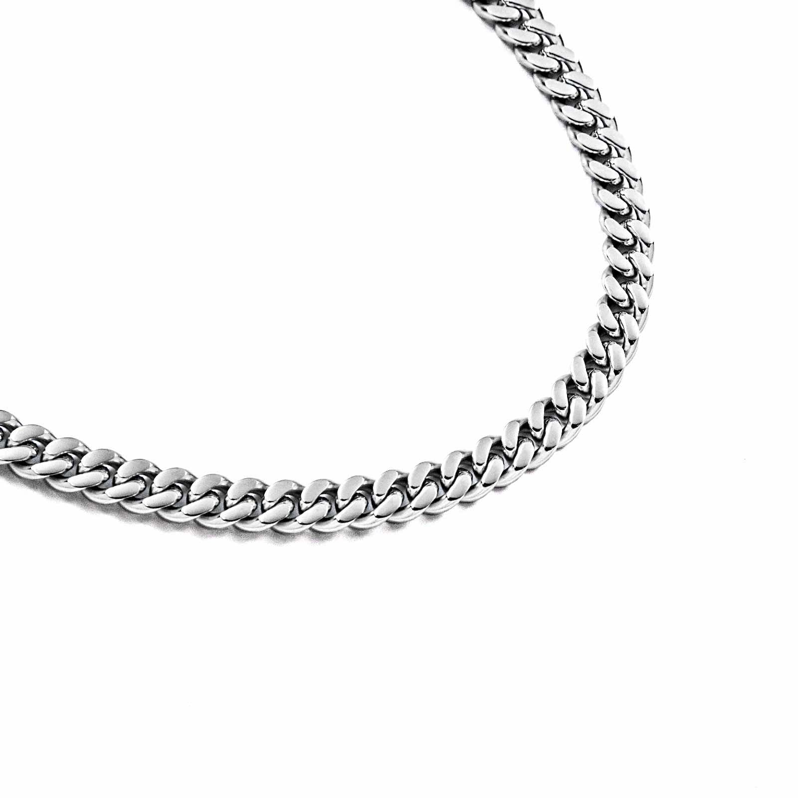 C138W B.Tiff 8mm Flat Cuban Link Necklace