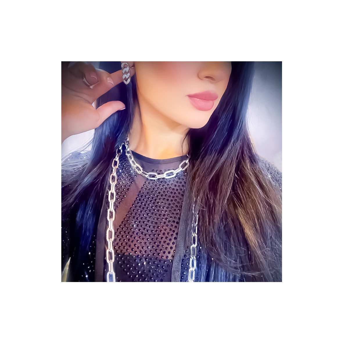 ER160W B.Tiff High Polish Cuban Link Earrings