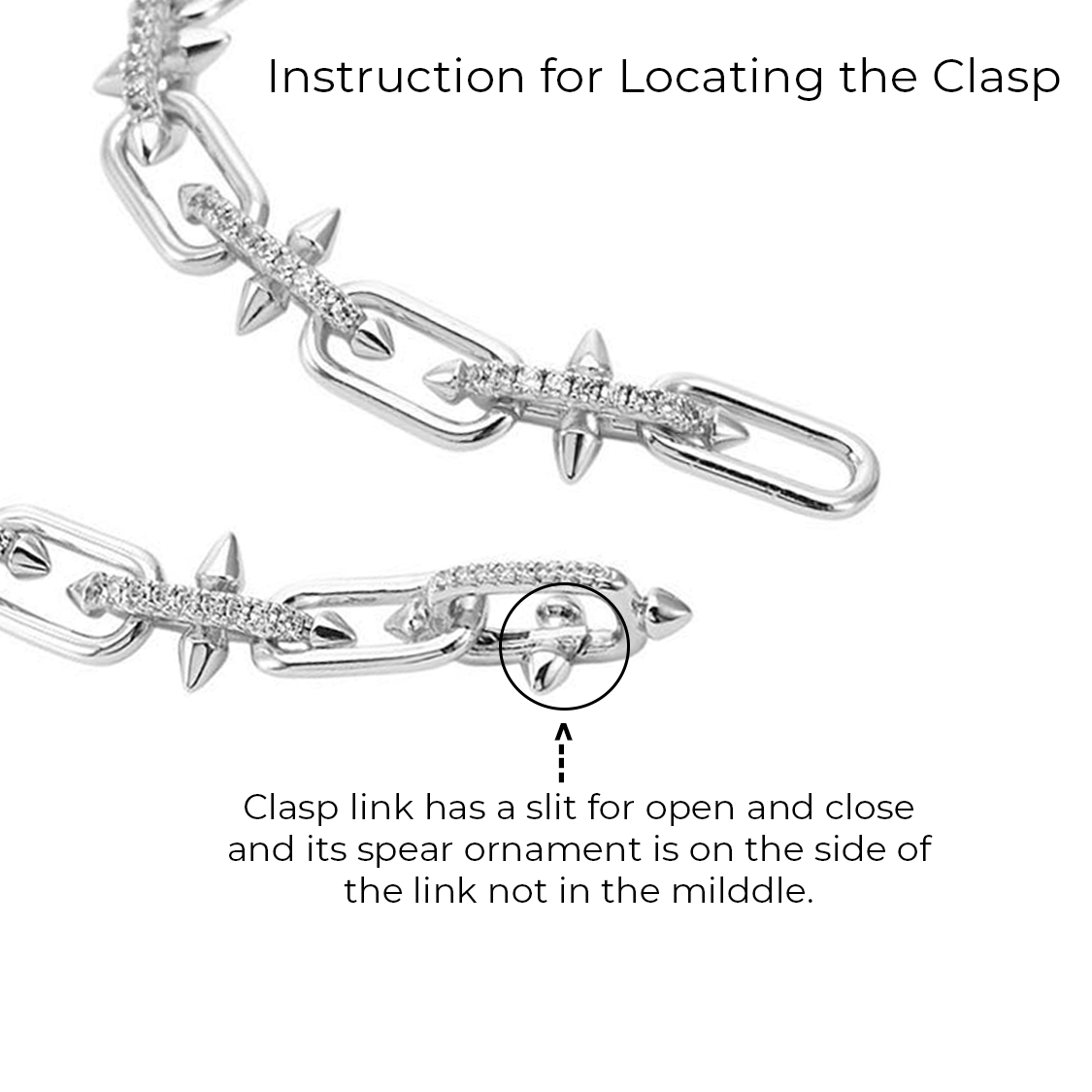 C515W B.Tiff Talon Chain Necklace