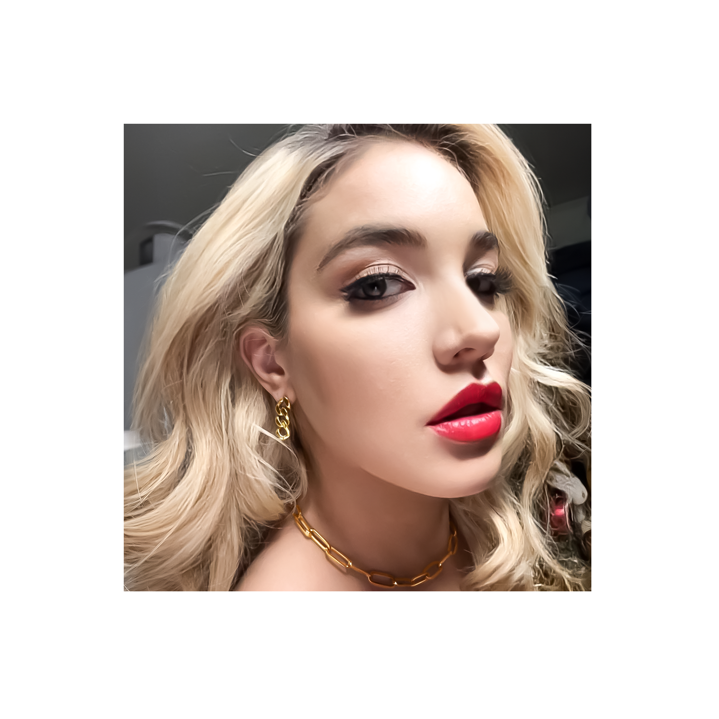 ER160G B.Tiff High Polish Gold Cuban Link Earrings
