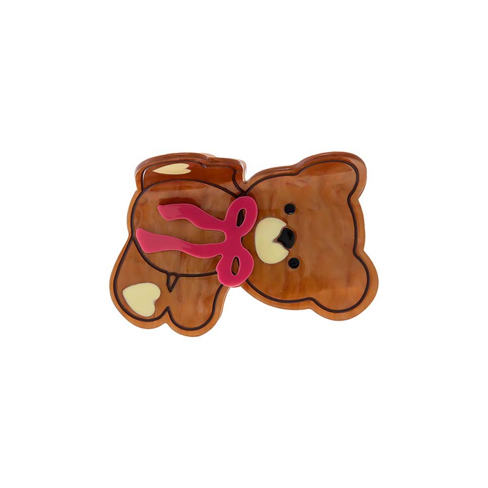 Honey Bear Bow Claw Clip - Adina's Jewels