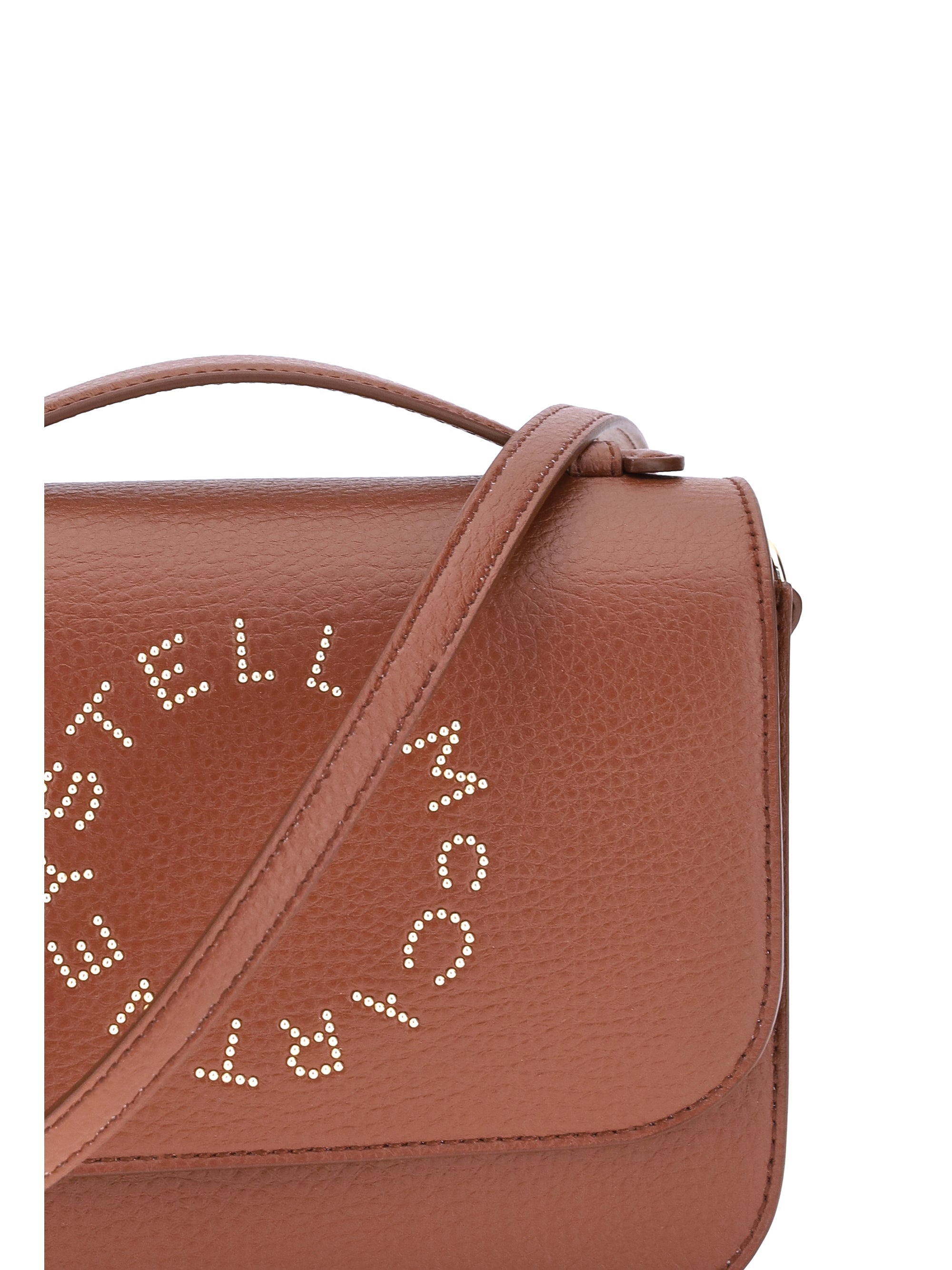 Stella Mccartney Women Logo Flap Bag Eco Embossed Grainy Alter