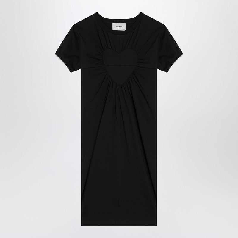 Coperni Black Mini Dress With Heart Women
