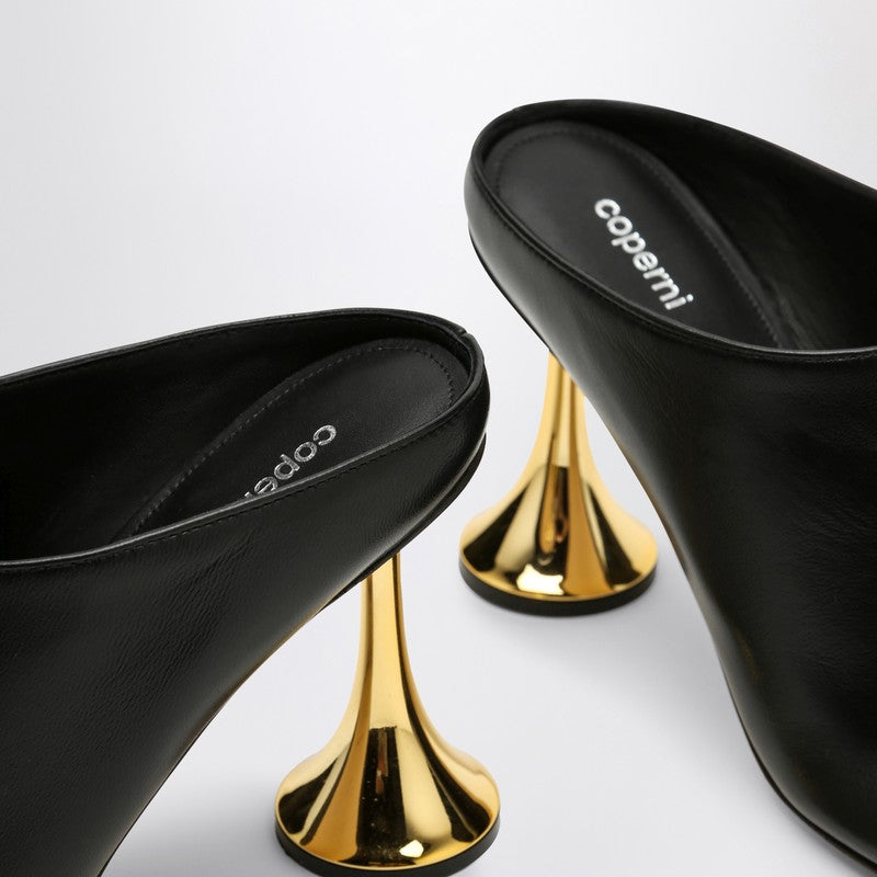 Coperni Orchestra Closed Mule Heel In Black Leather Women