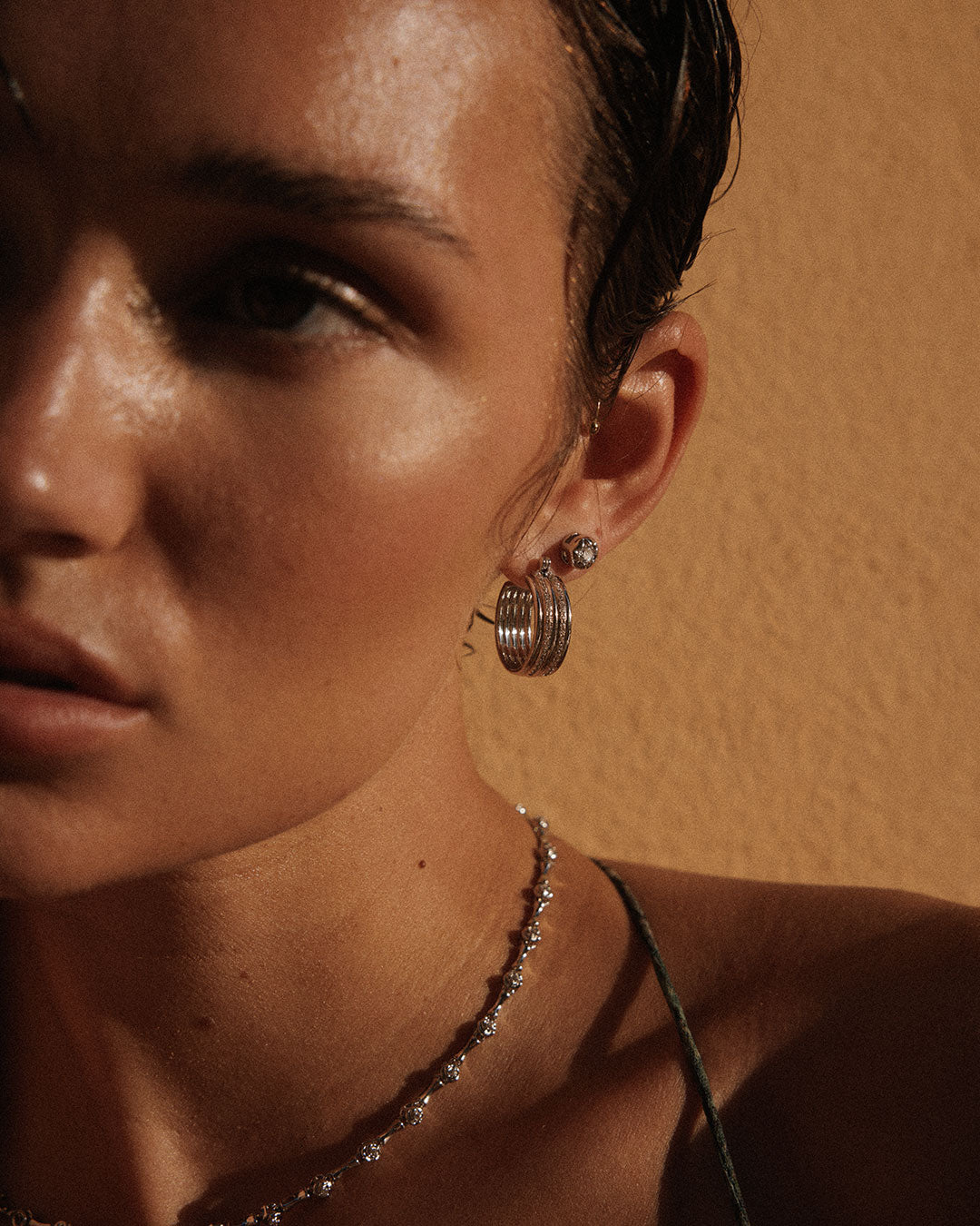 The Ridged Positano Hoops