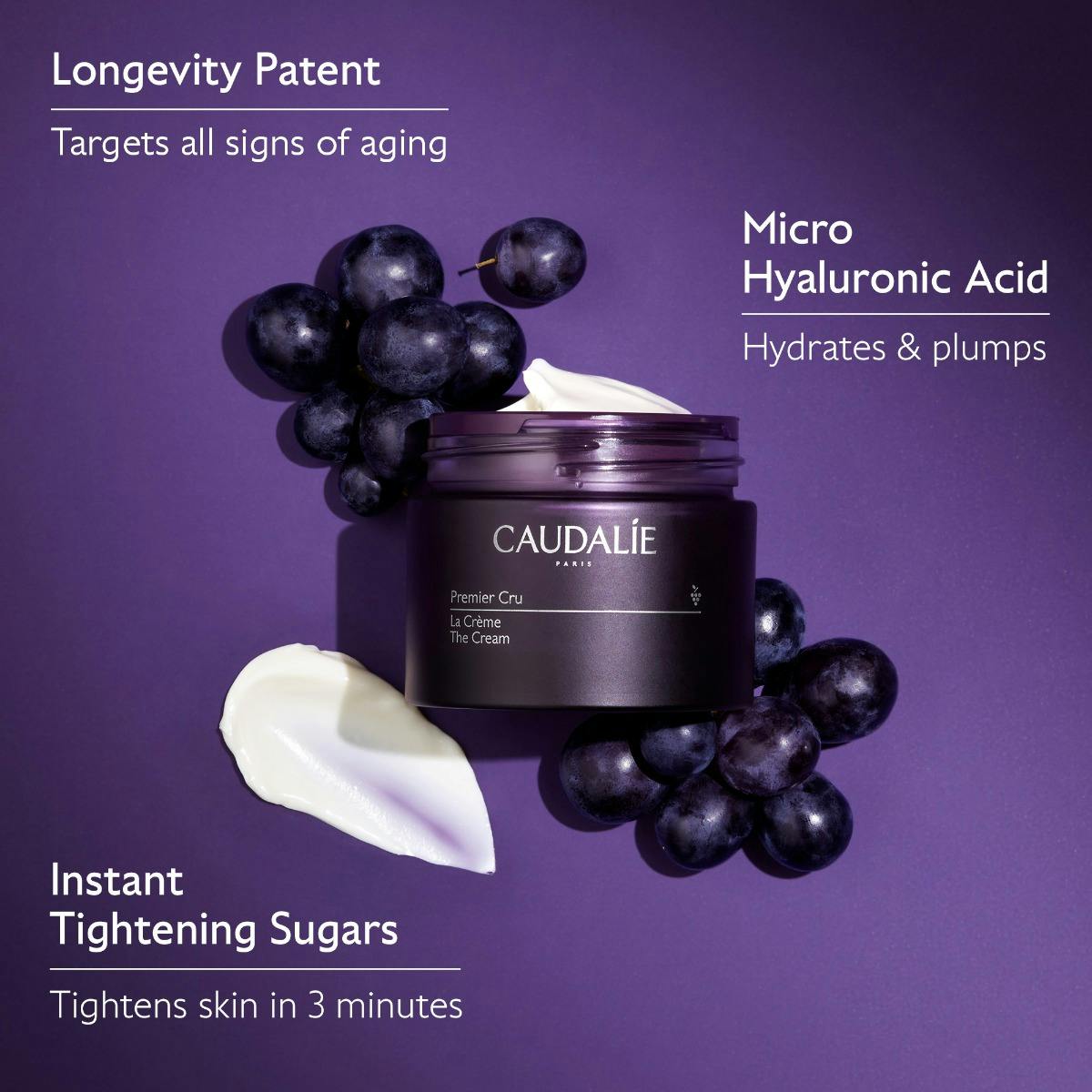 Caudalie Premier Cru Anti-Aging Cream Moisturizer 50 ml Refill-NEW