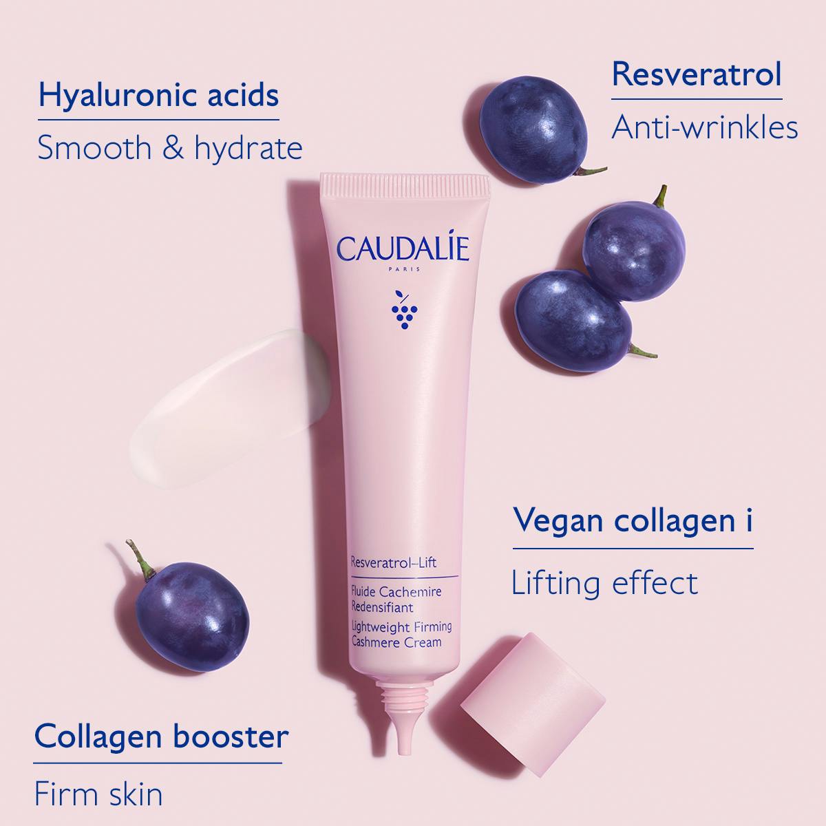 Caudalie Resveratrol-lift Lightweight Firming Cashmere Cream 40 ml