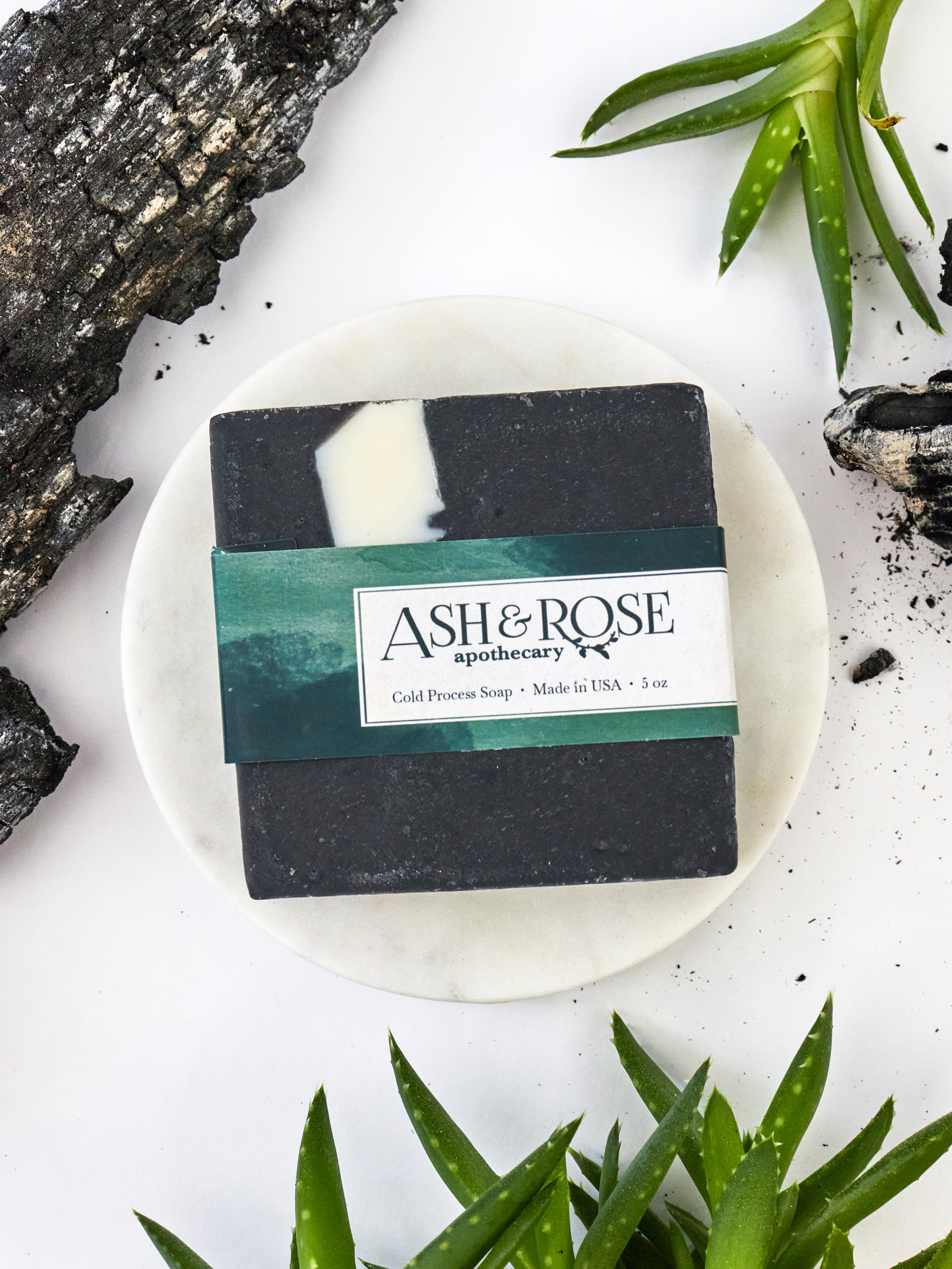 Charcoal & Aloe Soap Scrub Bar