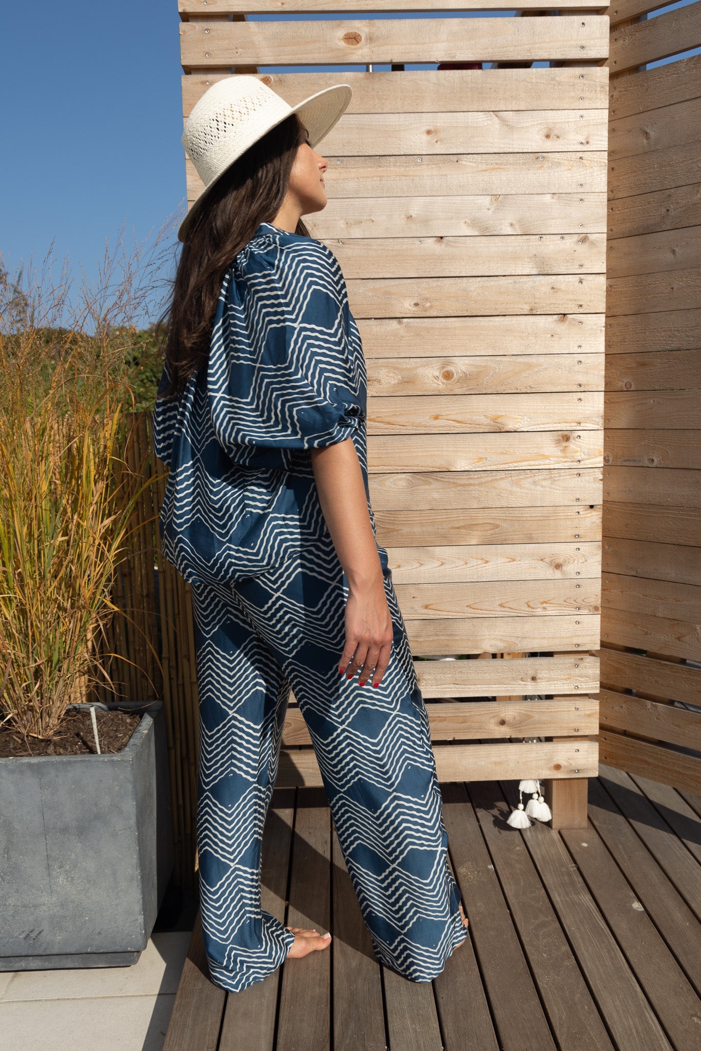Charli Top in Andes Navy