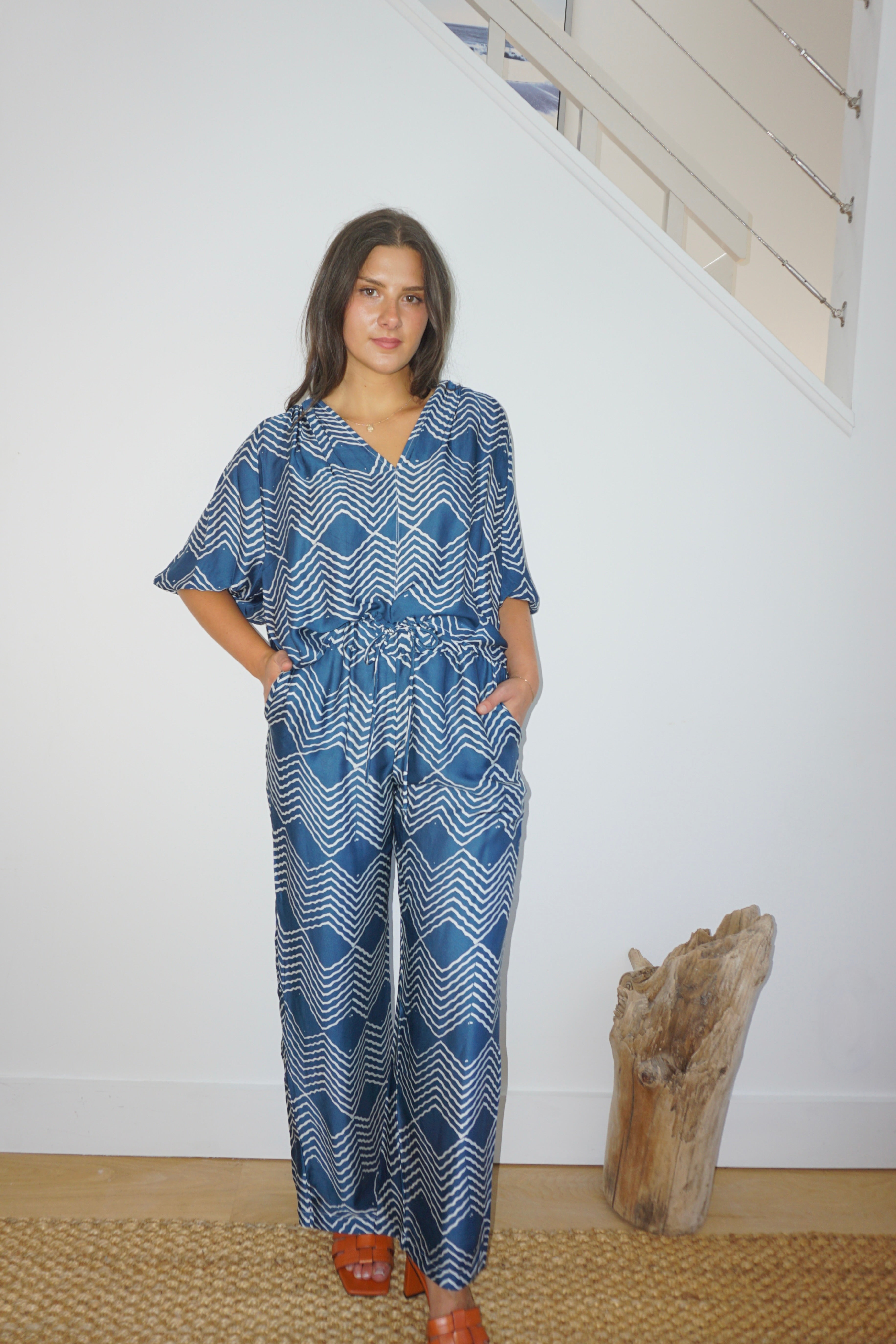Charli Top in Andes Navy