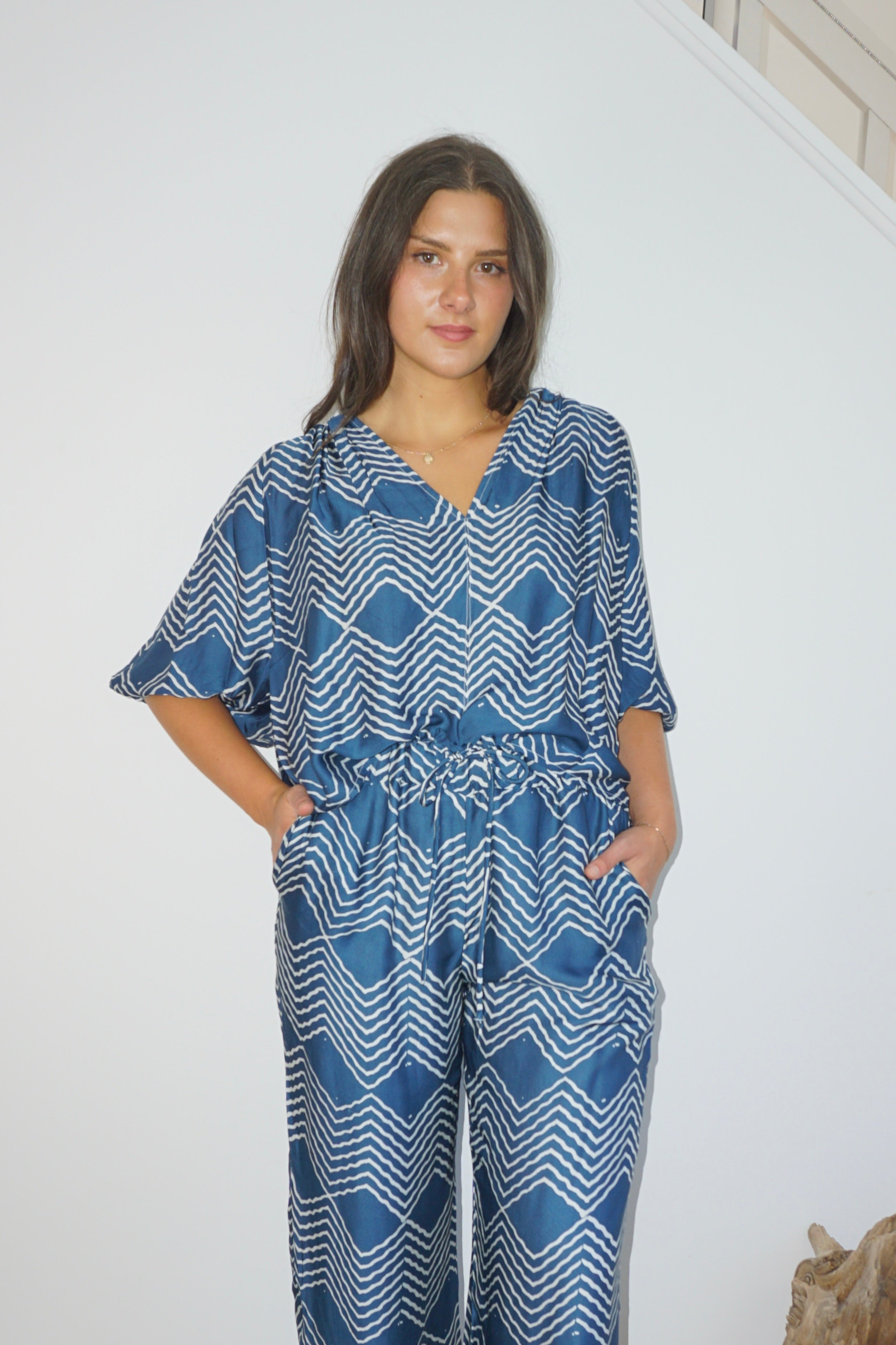 Charli Top in Andes Navy