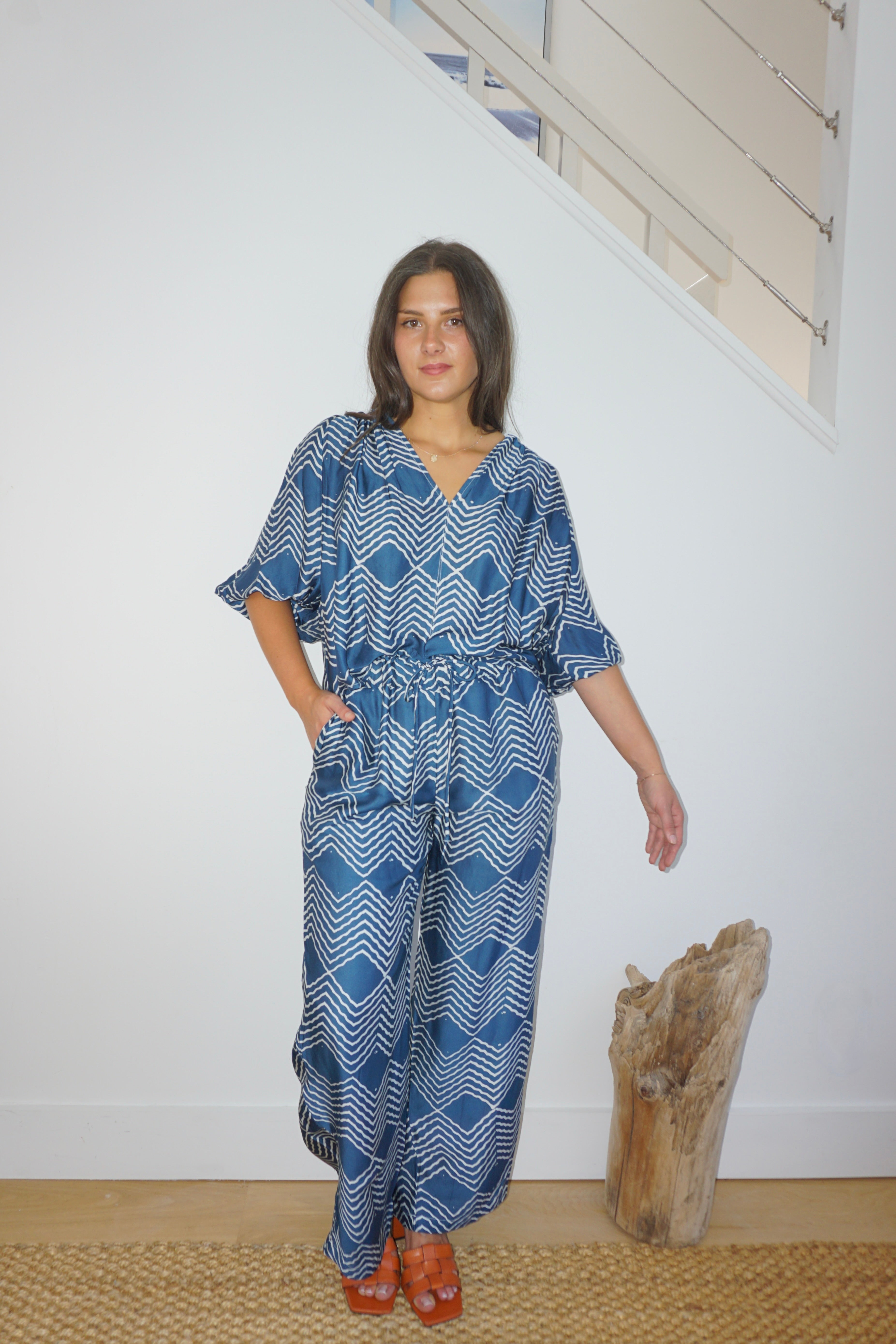 Charli Top in Andes Navy