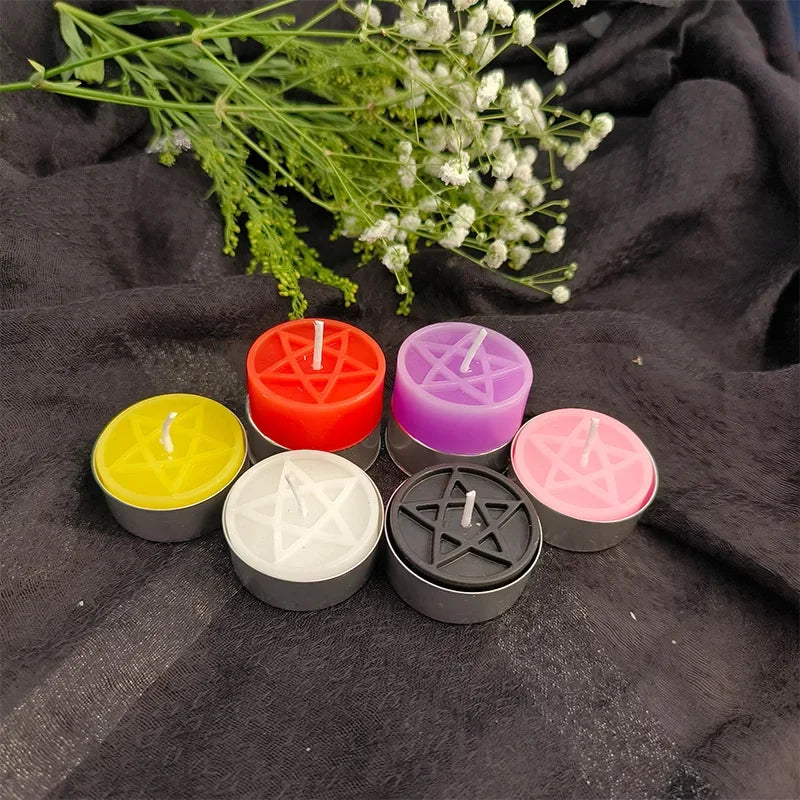Pentacle Beeswax Tea Light Candles