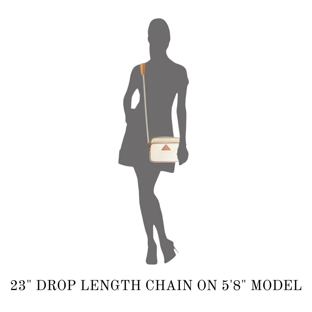 Rubans du Cheval Orange Vintage Scarf Drawstring Crossbody Bag