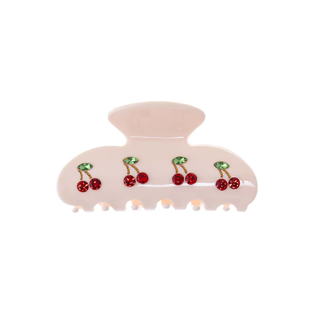 Light Pink Four Cherry Besties Hair Claw Clip - Adina's Jewels