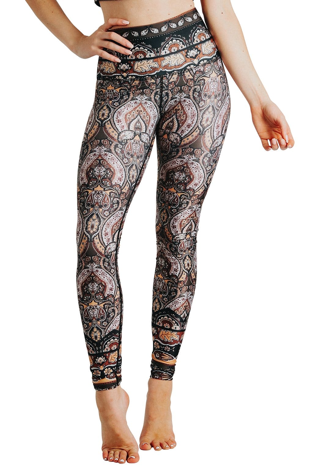 Yoga Democracy Espresso Yourself Printed Yoga Leggings
