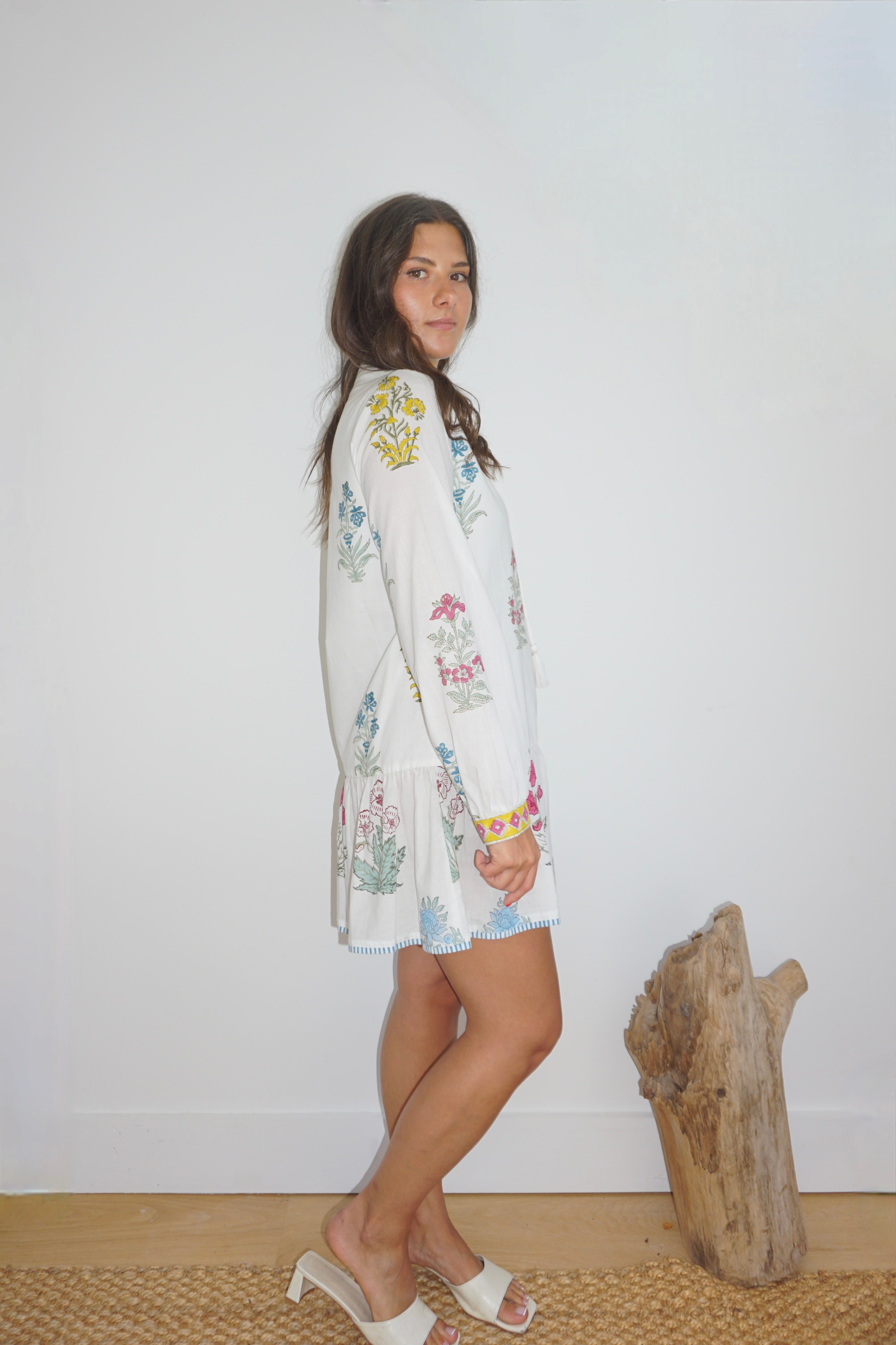 Carrie Dress in Mixed Print Floral