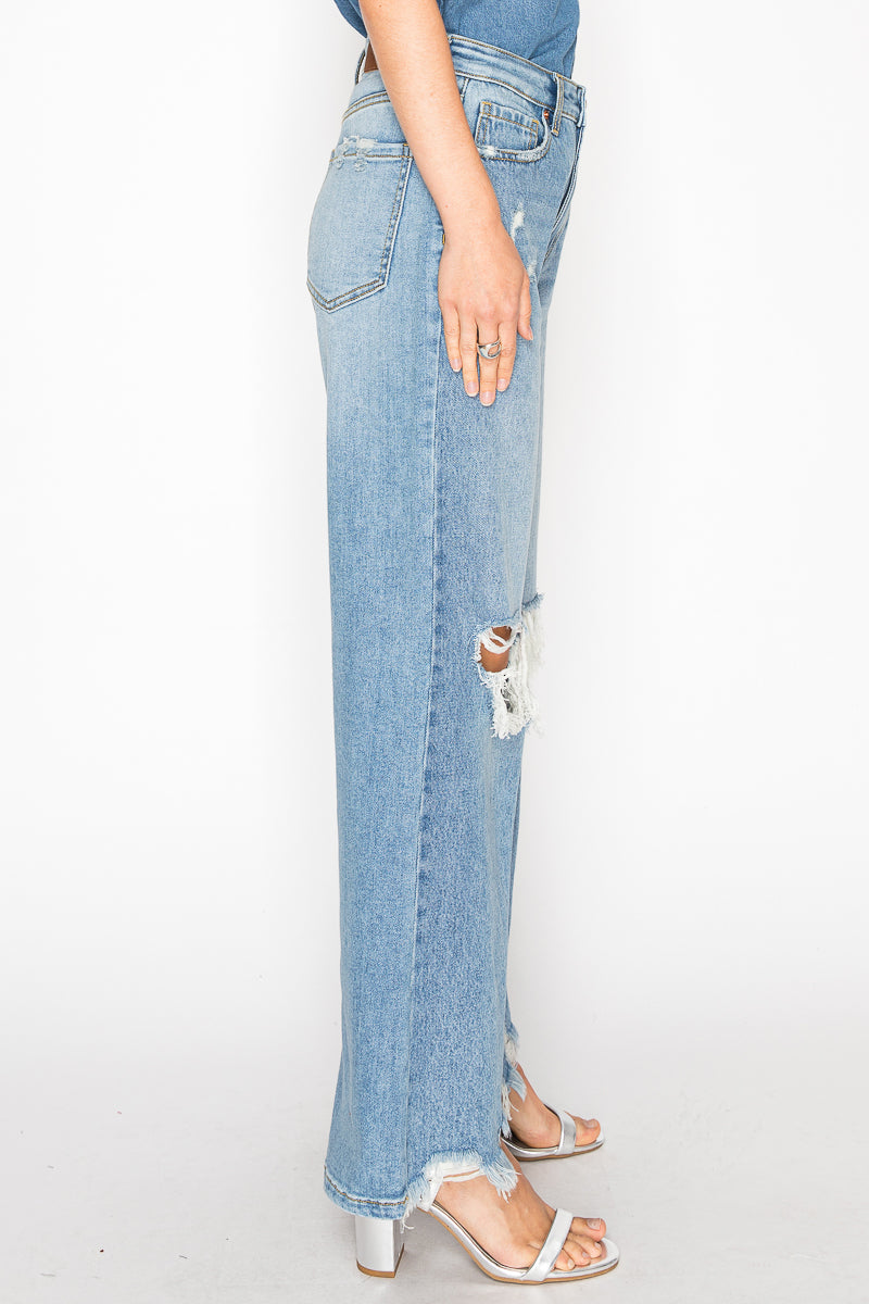 *HYBRID* HIGH RISE RELAXED FLARE JEANS