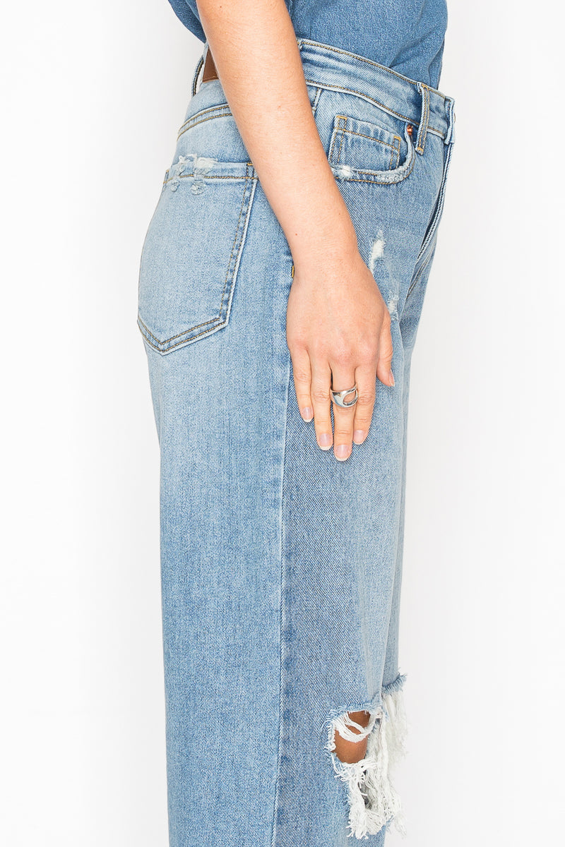 *HYBRID* HIGH RISE RELAXED FLARE JEANS