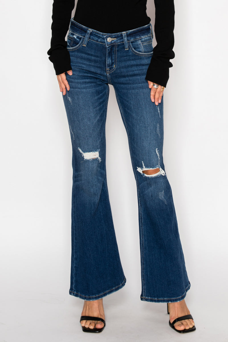 Margaret Low Rise Stretch Vintage Flare Jeans