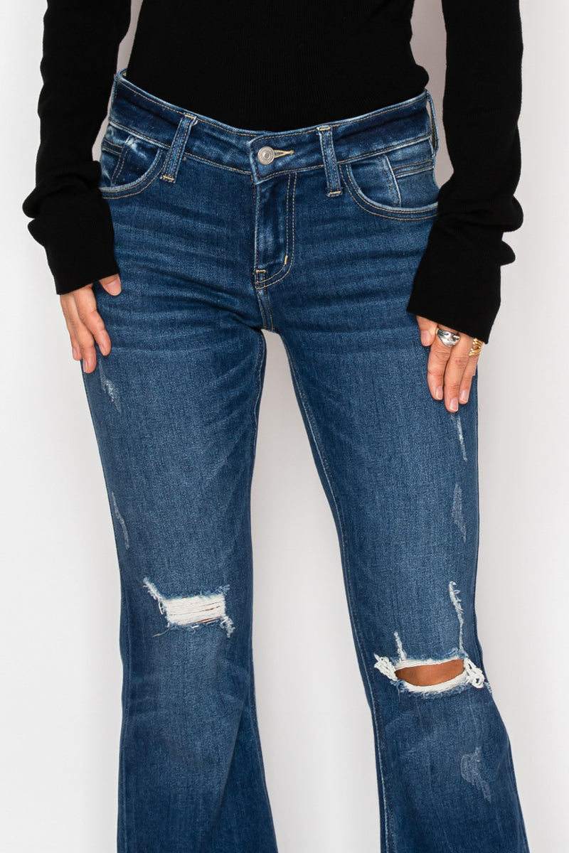 Margaret Low Rise Stretch Vintage Flare Jeans