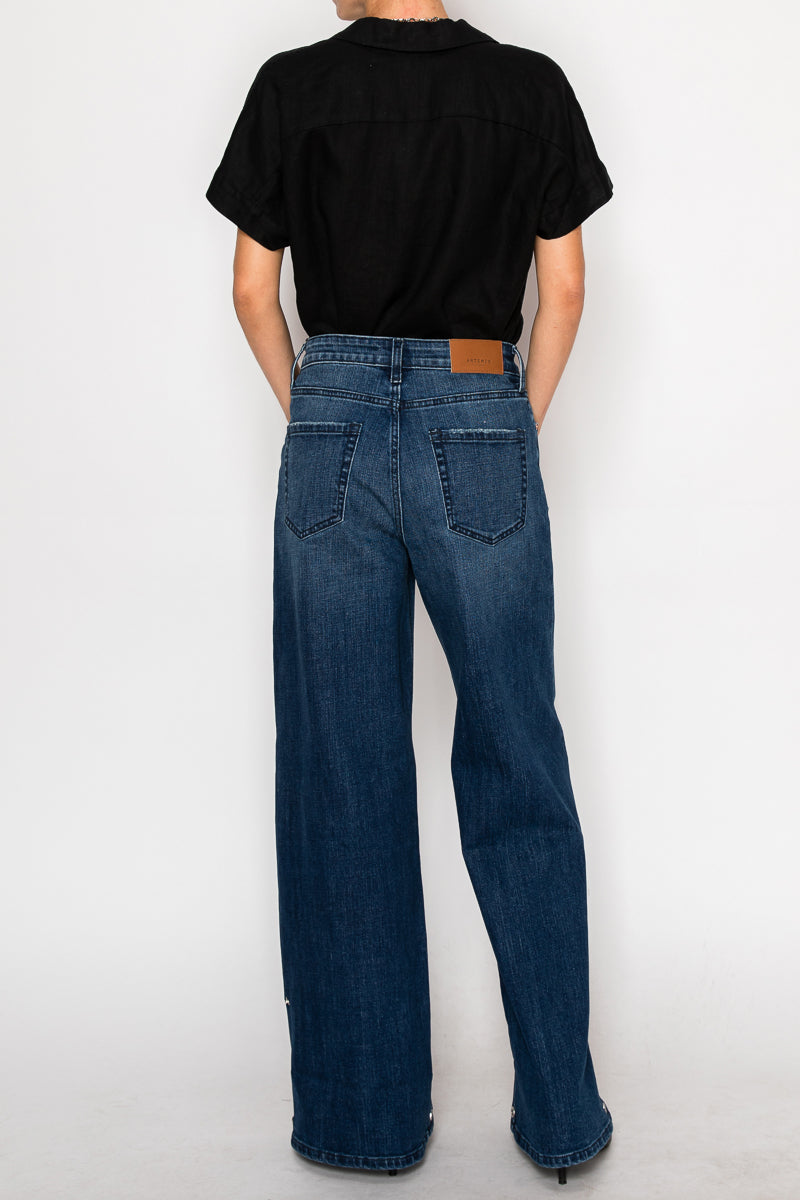High Rise A-Wide Jeans
