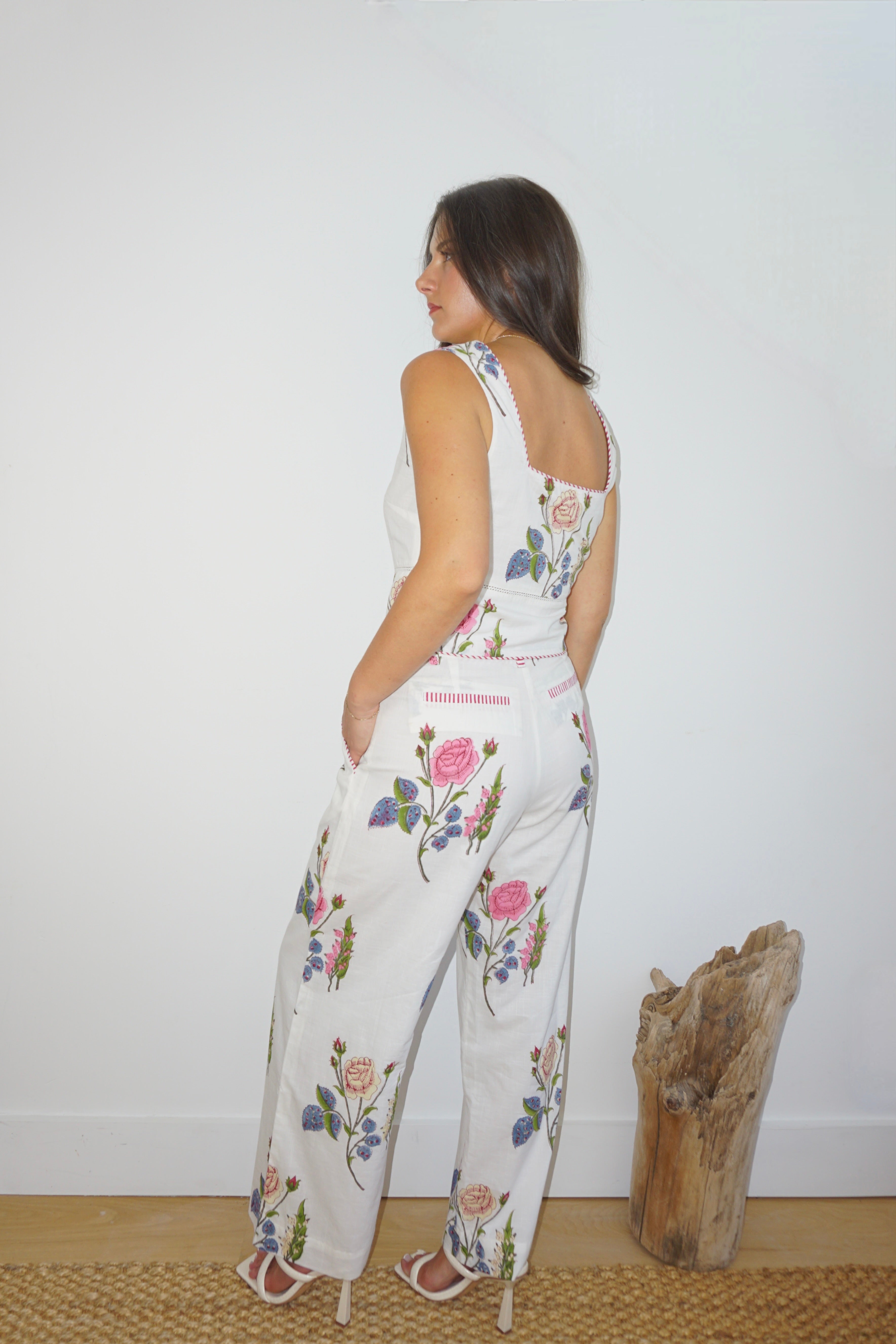 Edison Pant in Multi Rosette