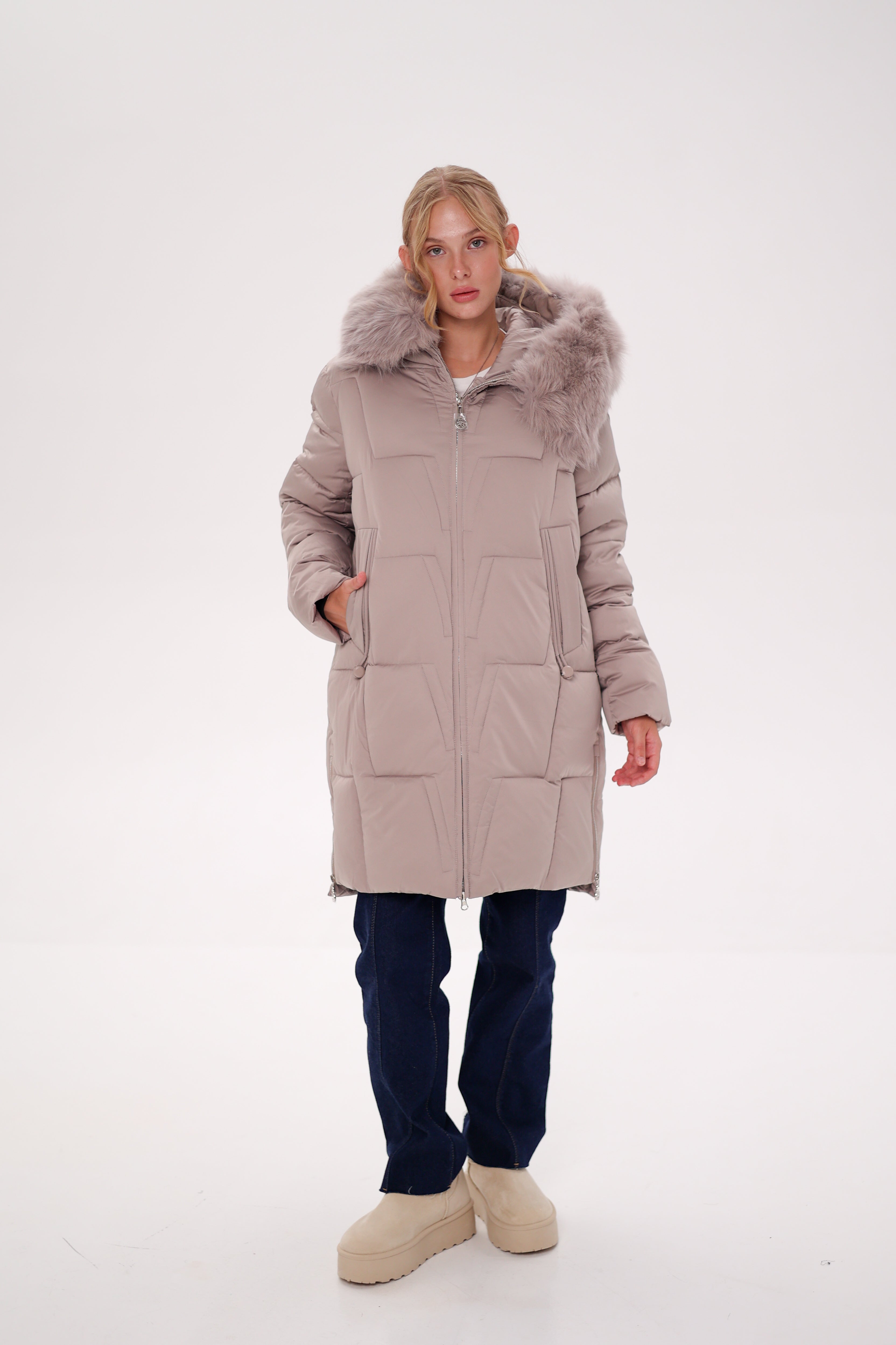 Genuine Polar Fox Insulated Coat