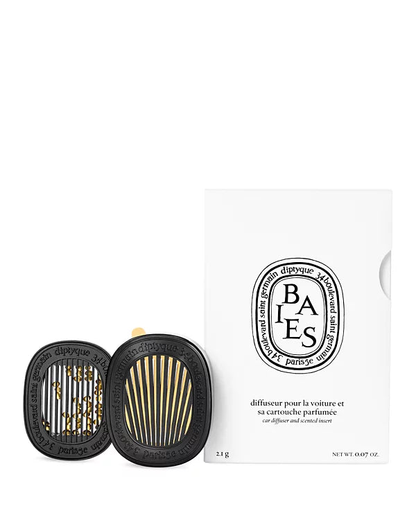 DIPTYQUE Baies (Berries) Car Fragrance Diffuser and Refill Insert Set 0.07 oz